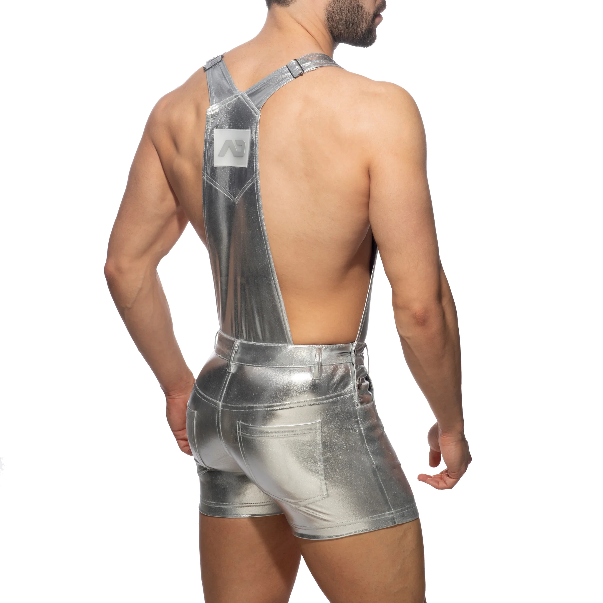 Addicted Gold & Silver Overalls Silver AD1171 - Image 3