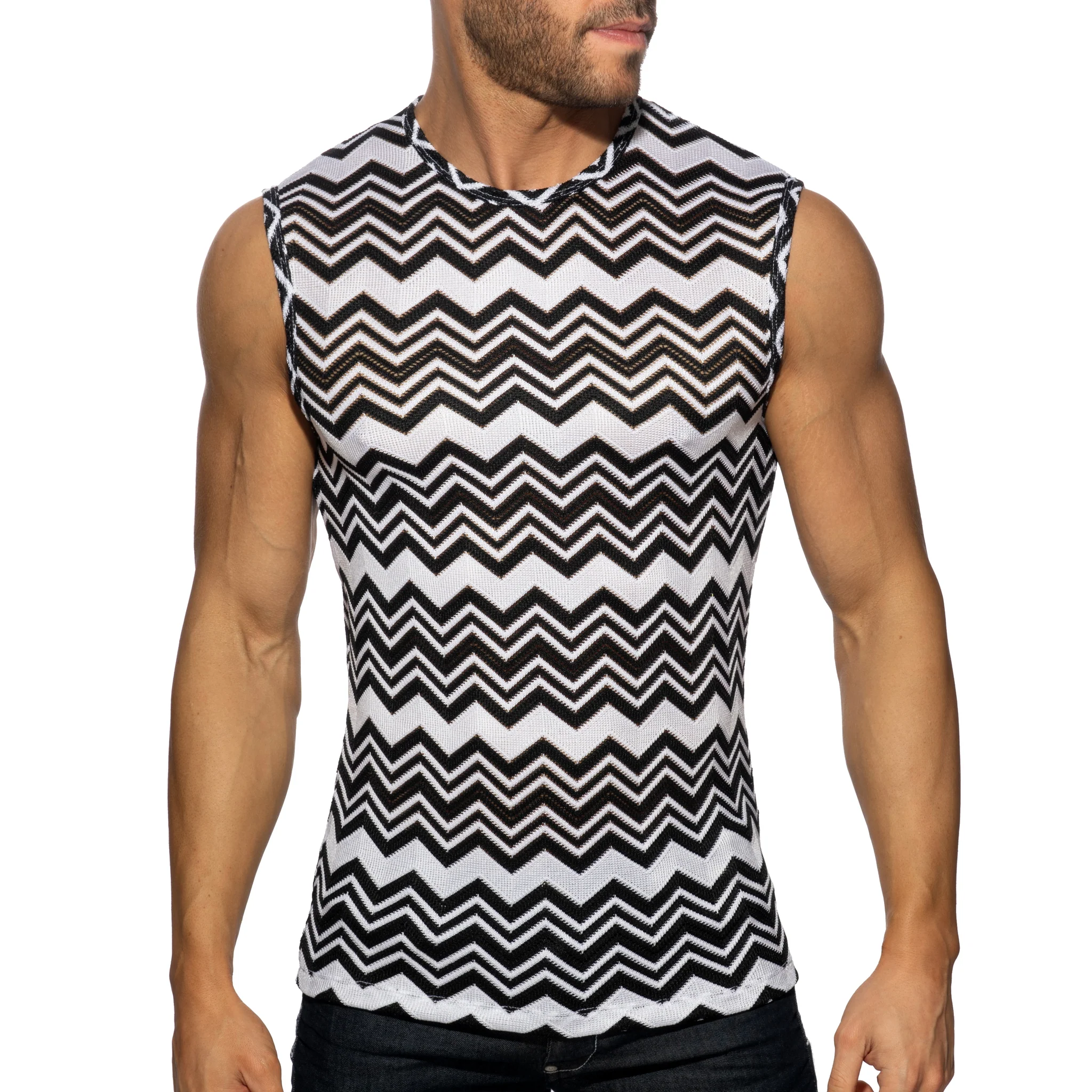 Addicted Isparta Tank Top Black AD1396 - Image 2