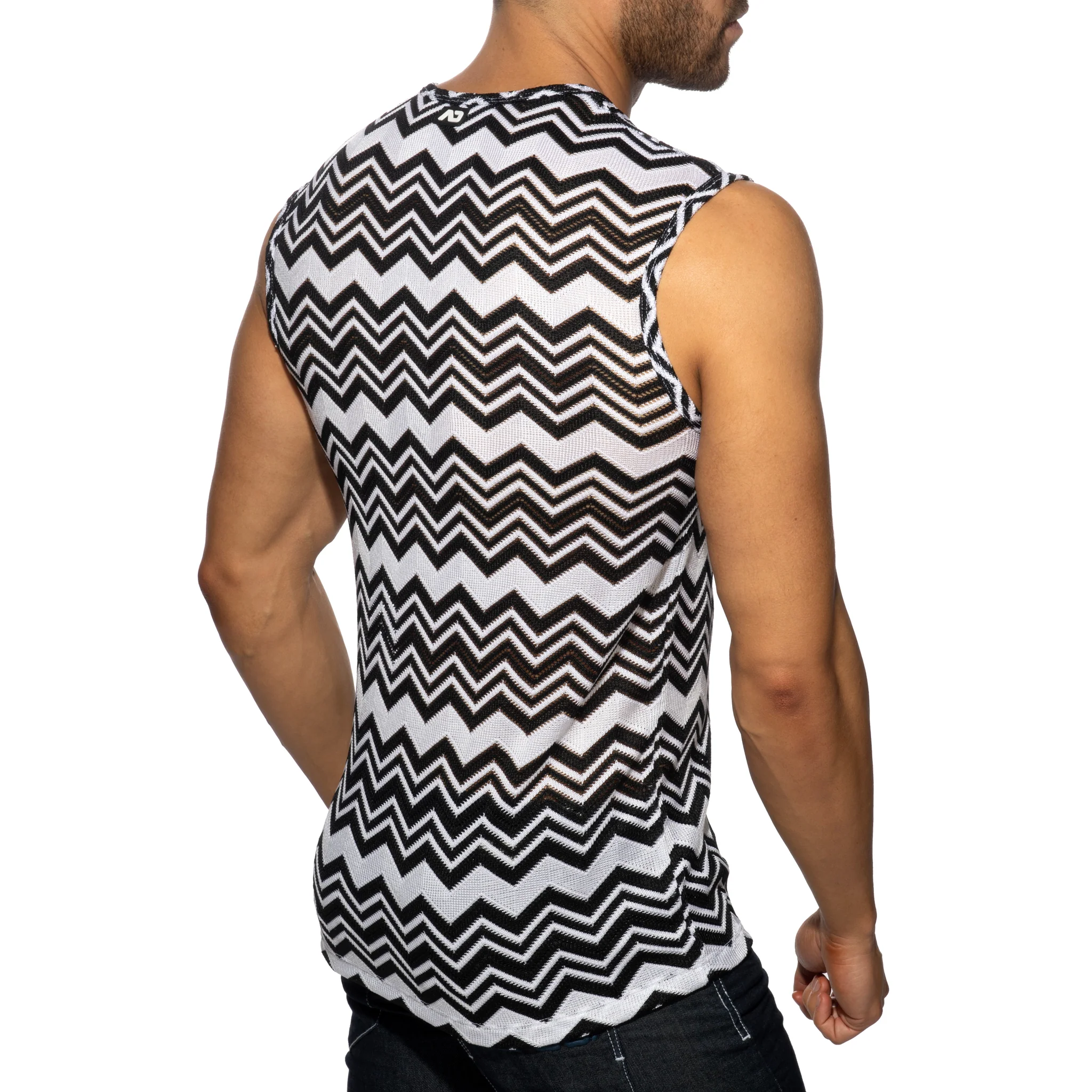 Addicted Isparta Tank Top Black AD1396 - Image 3