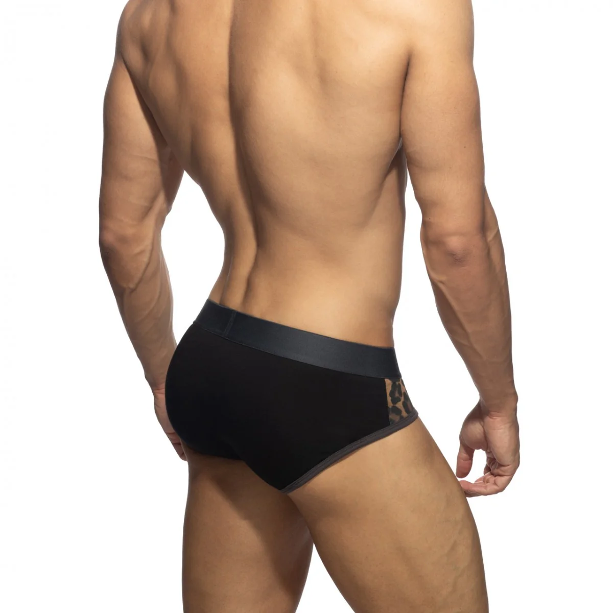 Addicted Leopard Panels Brief Black AD2258 - Image 3