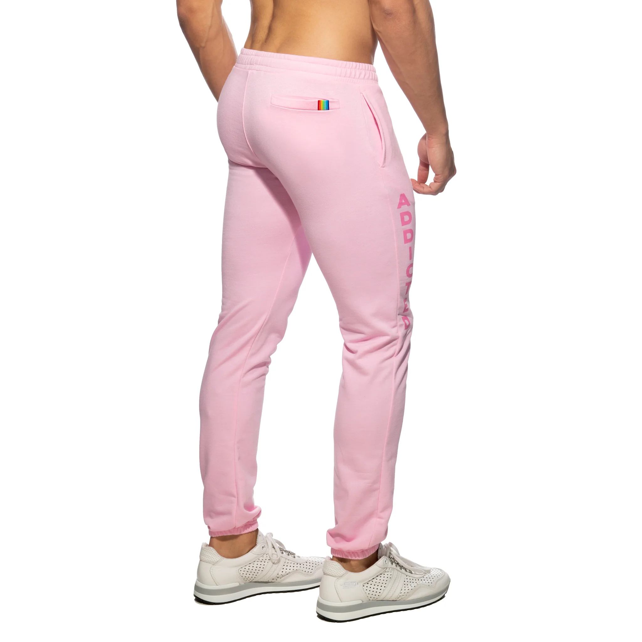 Addicted Long Jogging Pants Pink AD999 - Image 3