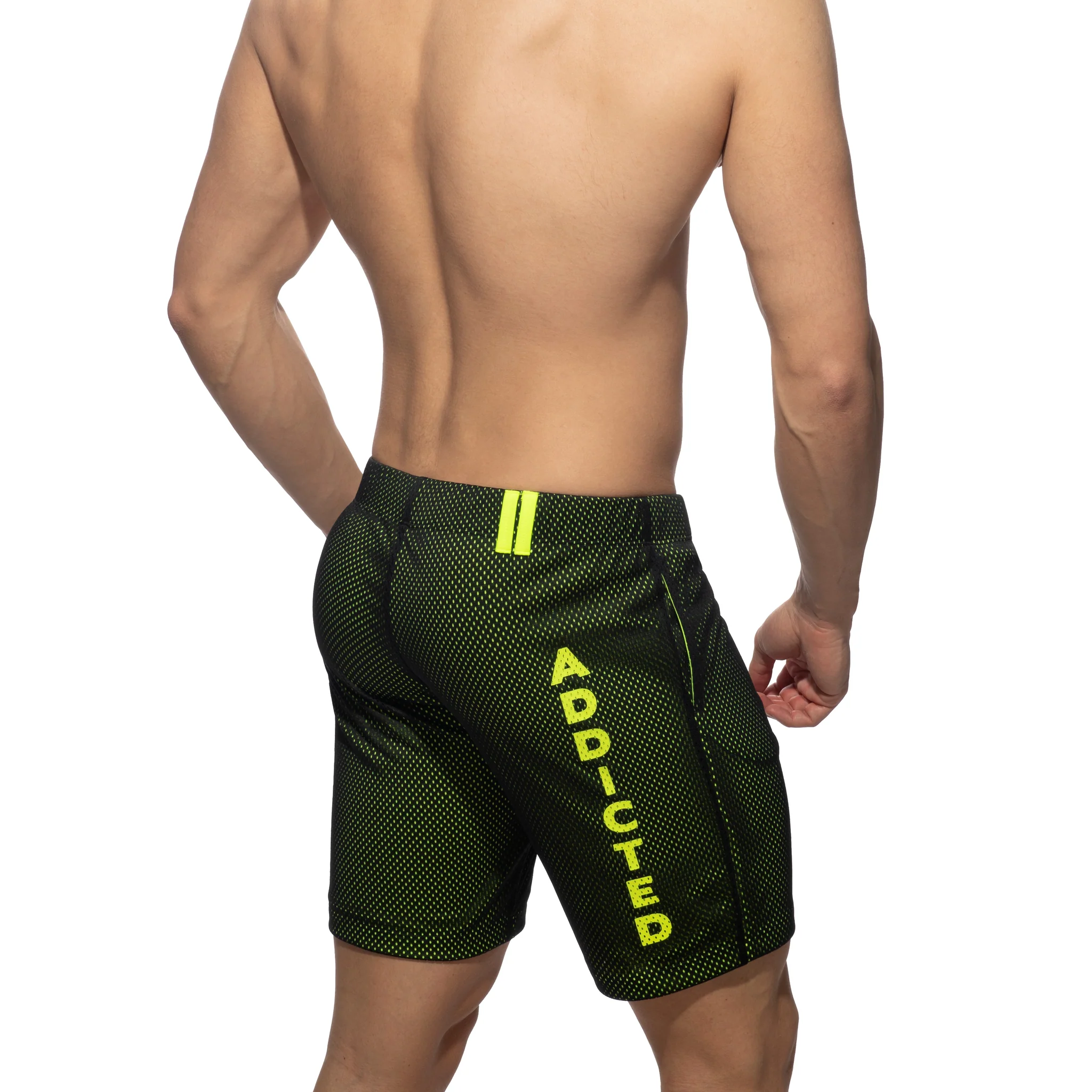 Addicted Loop-Mesh Knee Pant Black AD357 - Image 3