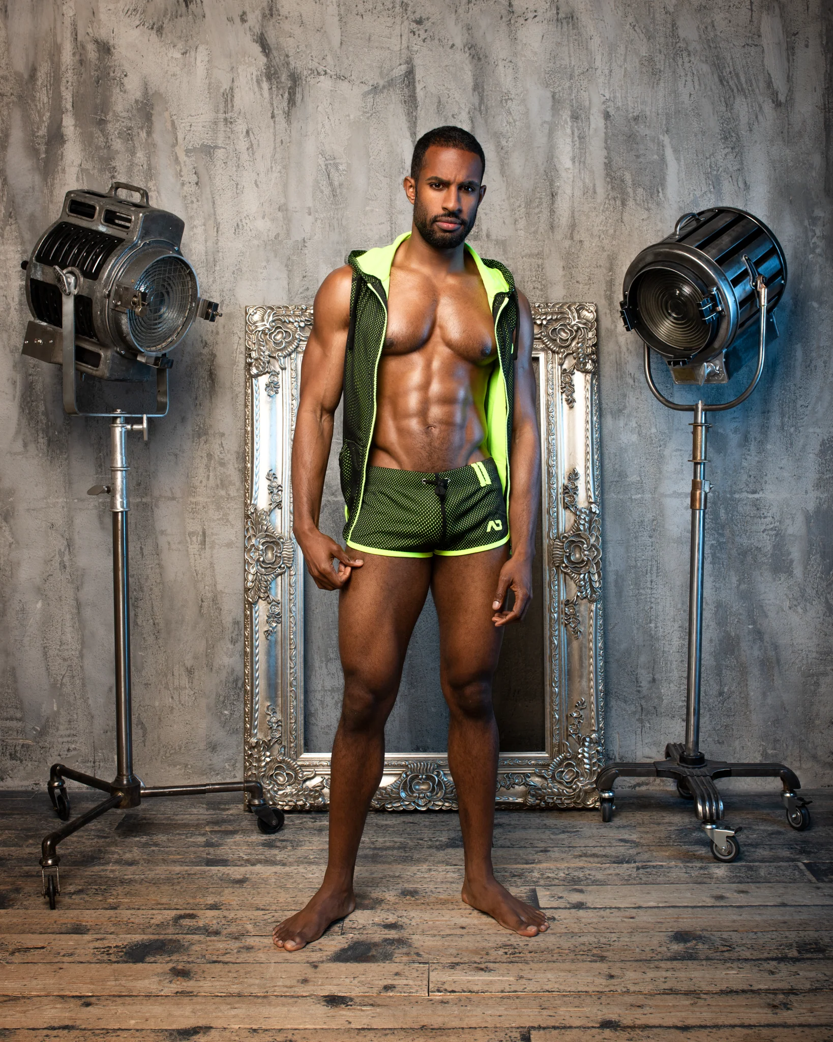 Addicted Loop-Mesh Short Black AD358 - Image 4