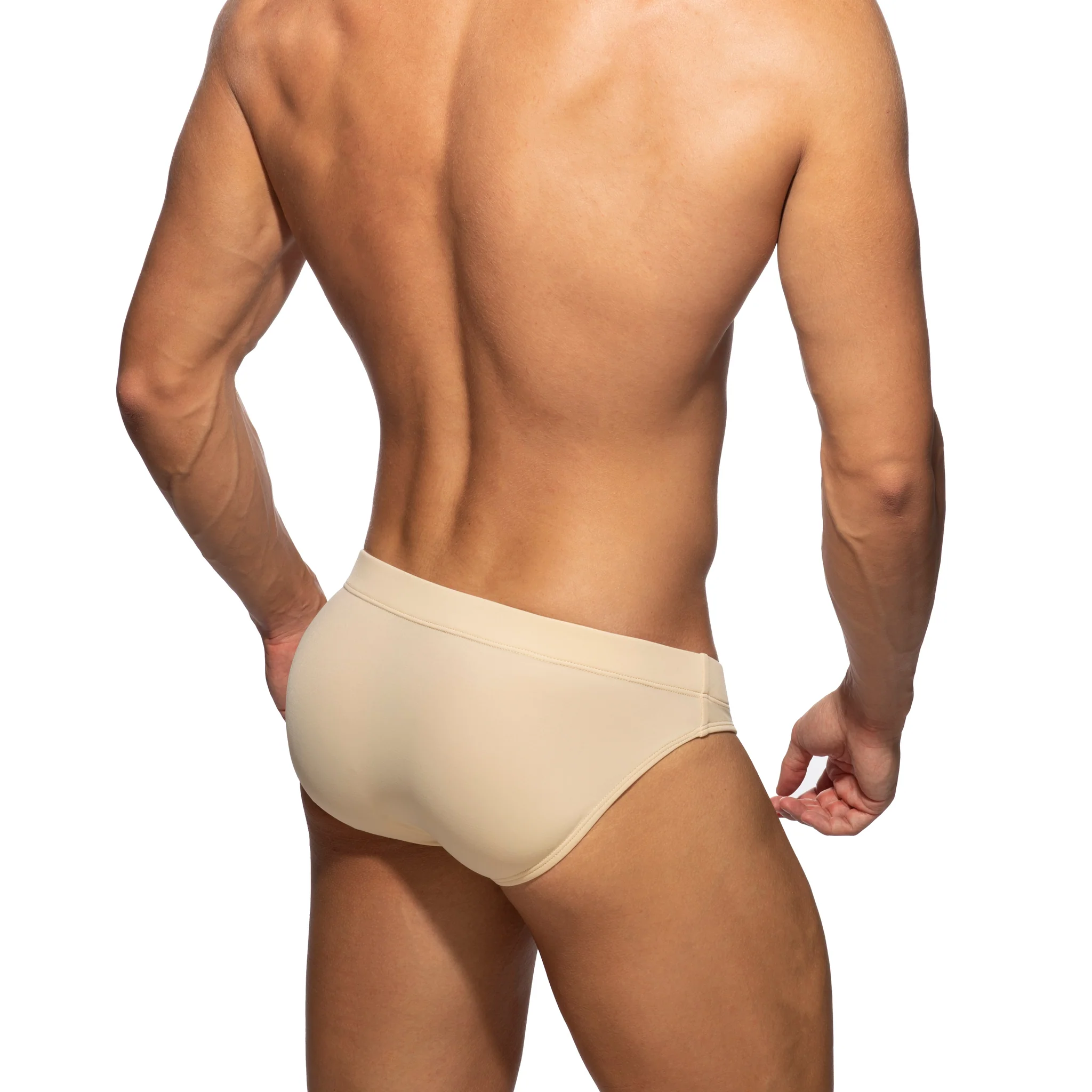 Addicted Molded Swim Brief Beige ADS308 - Image 3