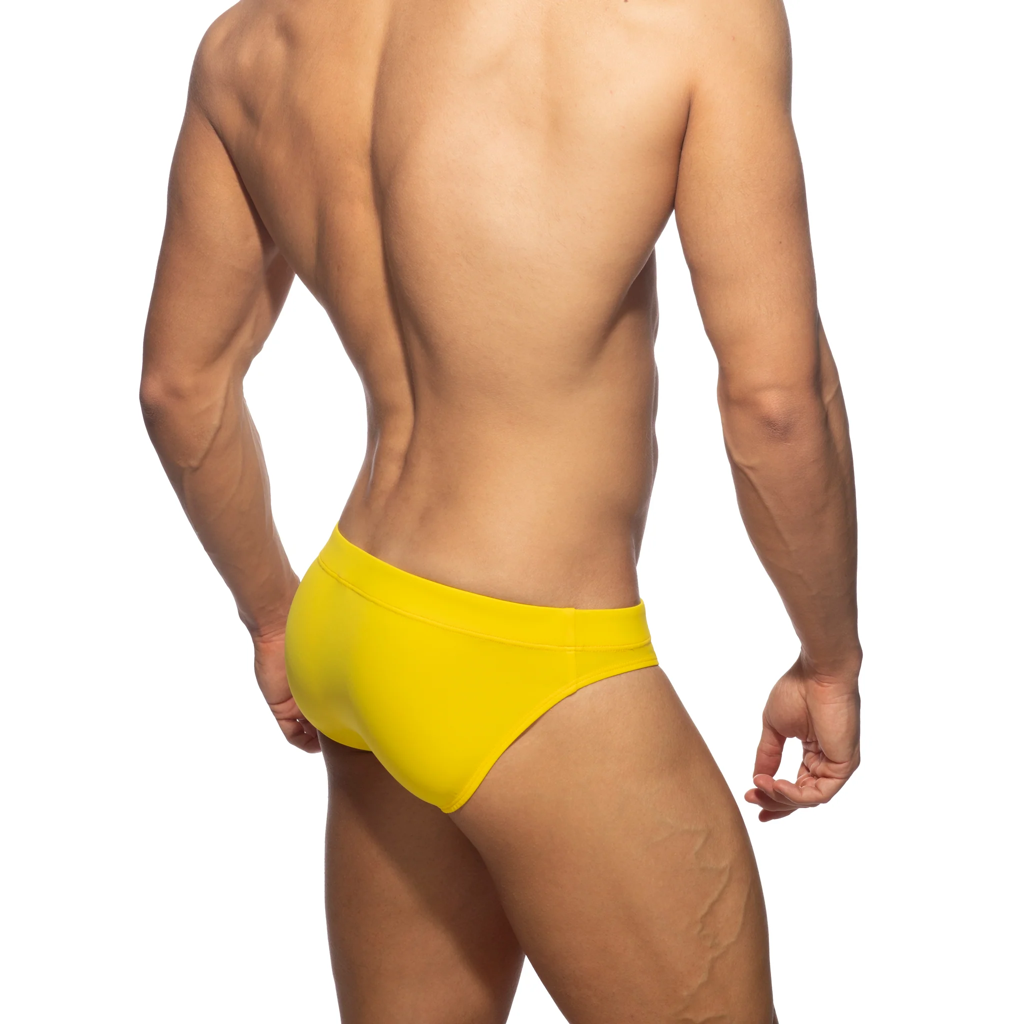 Addicted Molded Swim Brief Yellow ADS308 - Image 3