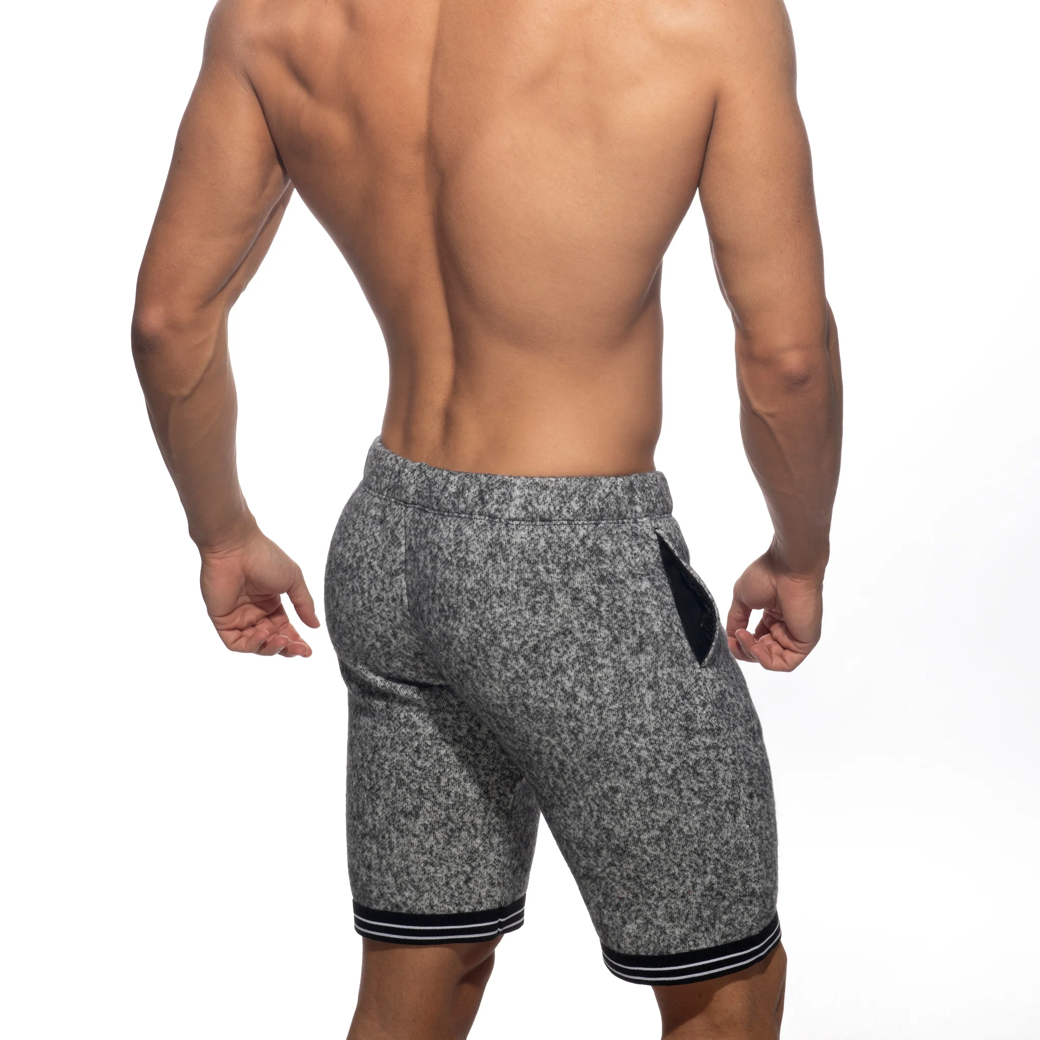 Addicted Mottled Bermuda Shorts Black AD1210 - Image 3