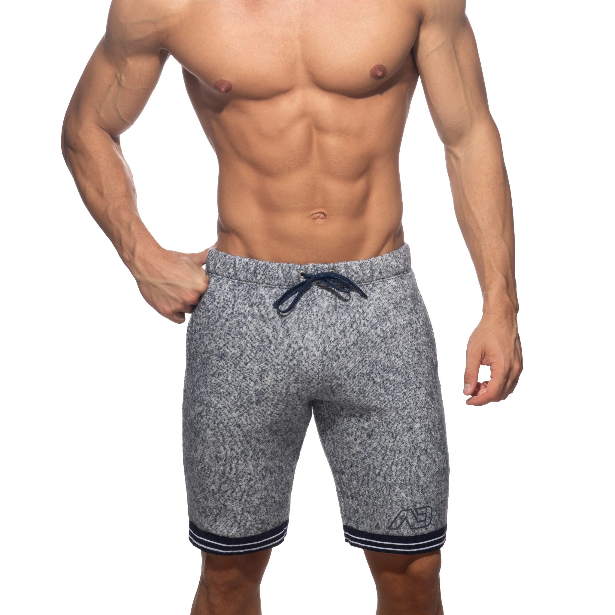 Addicted Mottled Bermuda Shorts Navy AD1210 - Image 2