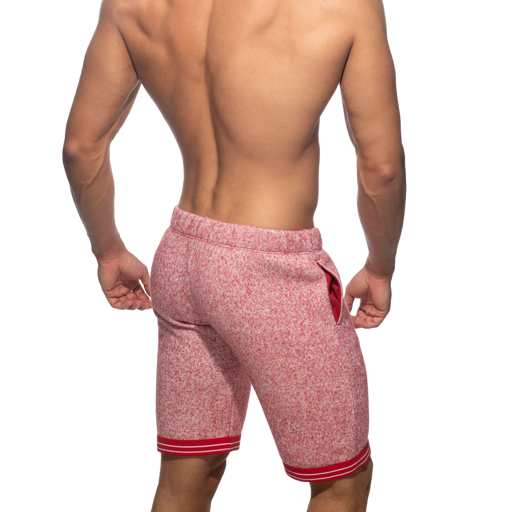 Addicted Mottled Bermuda Shorts Red AD1210 - Image 3