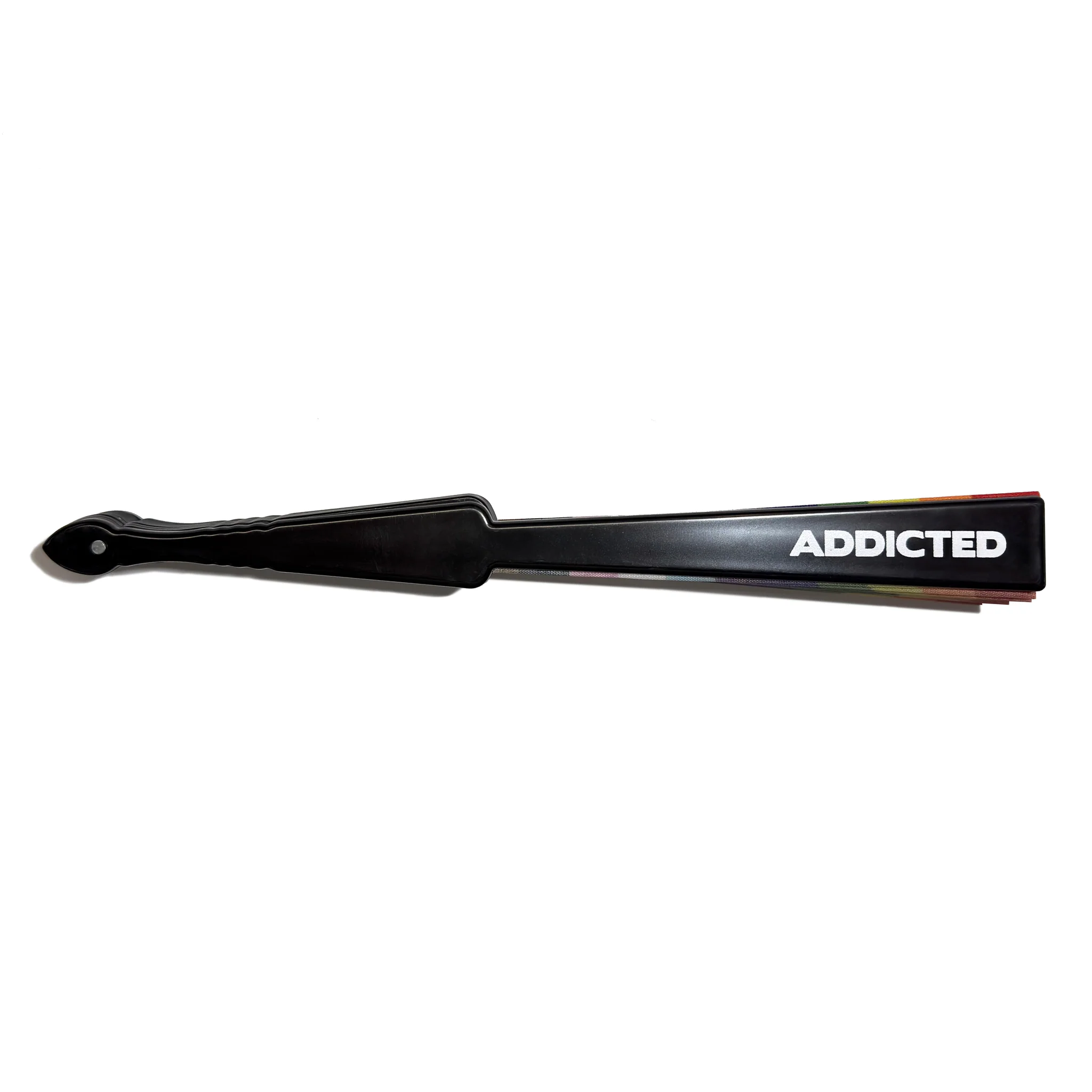Addicted Move I'm Gay Hand Fan Black AC232 - Image 2