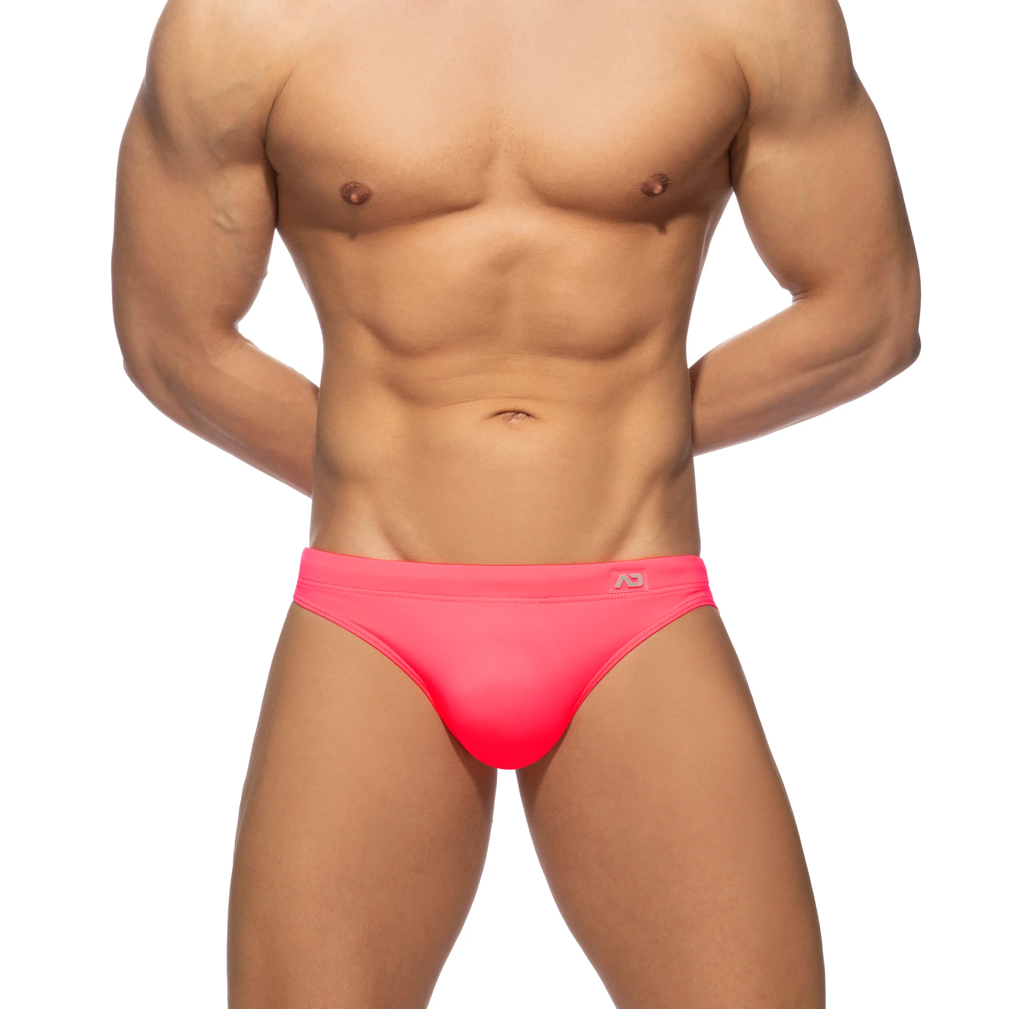 Addicted Neon Swim Bikini Brief Neon Pink ADS284 - Image 2