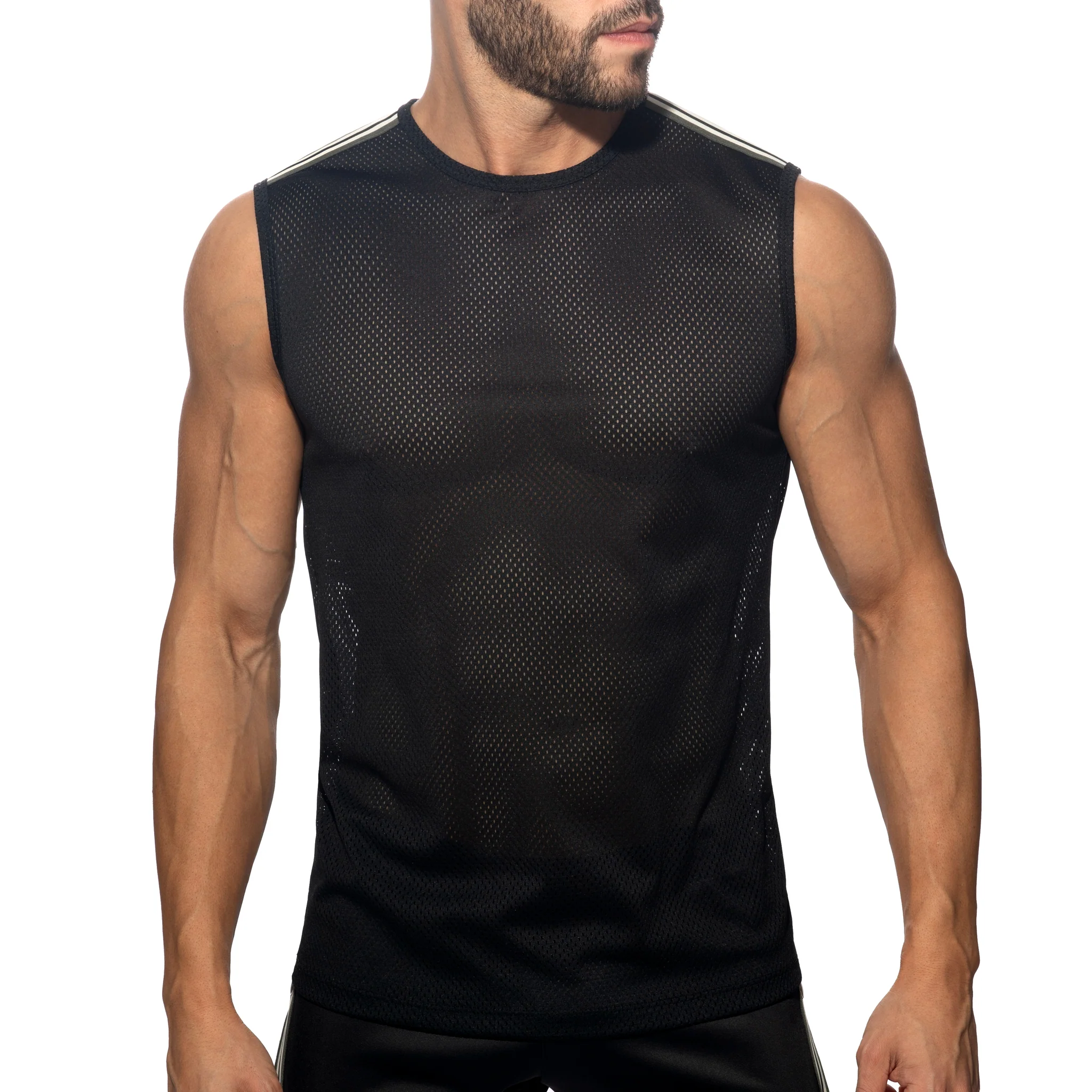 Addicted Nexus Mesh Tank Top Black AD1337 - Image 2