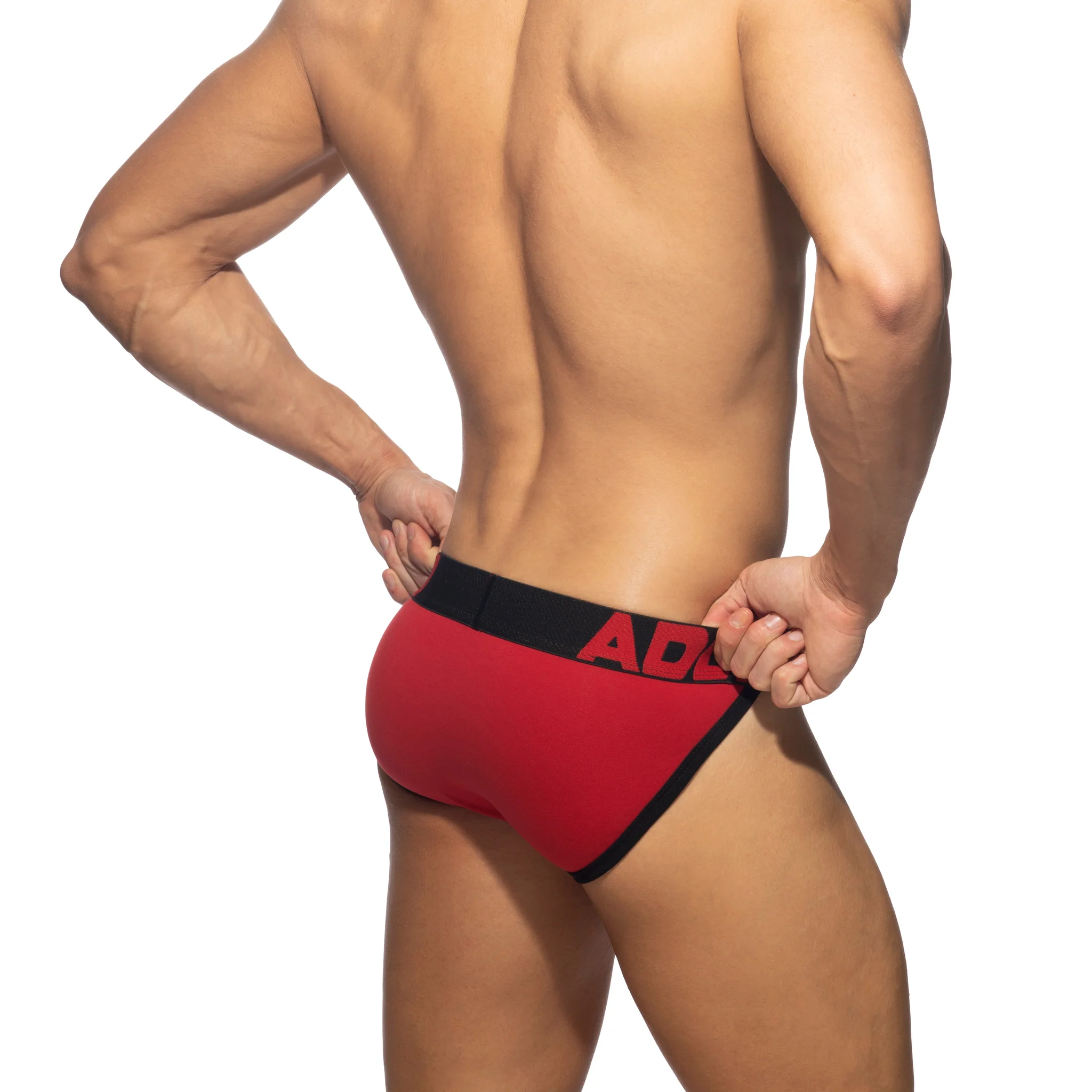 Addicted Open Fly Cotton Bikini Black AD1204 - Image 3