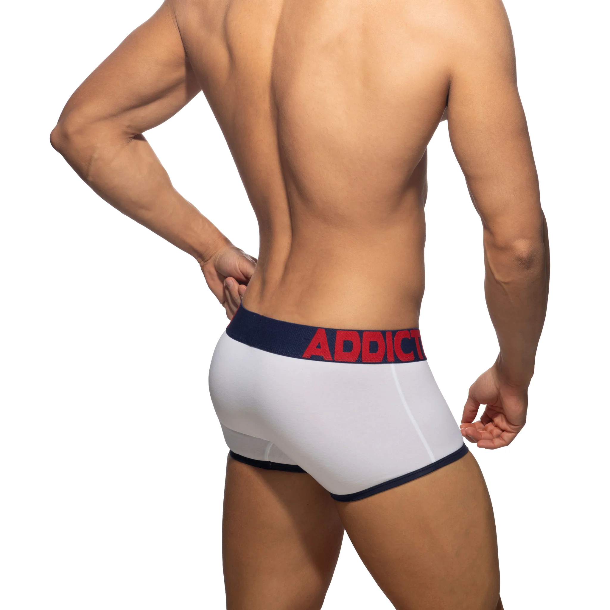 Addicted Open Fly Cotton Trunk Navy AD1203 - Image 3