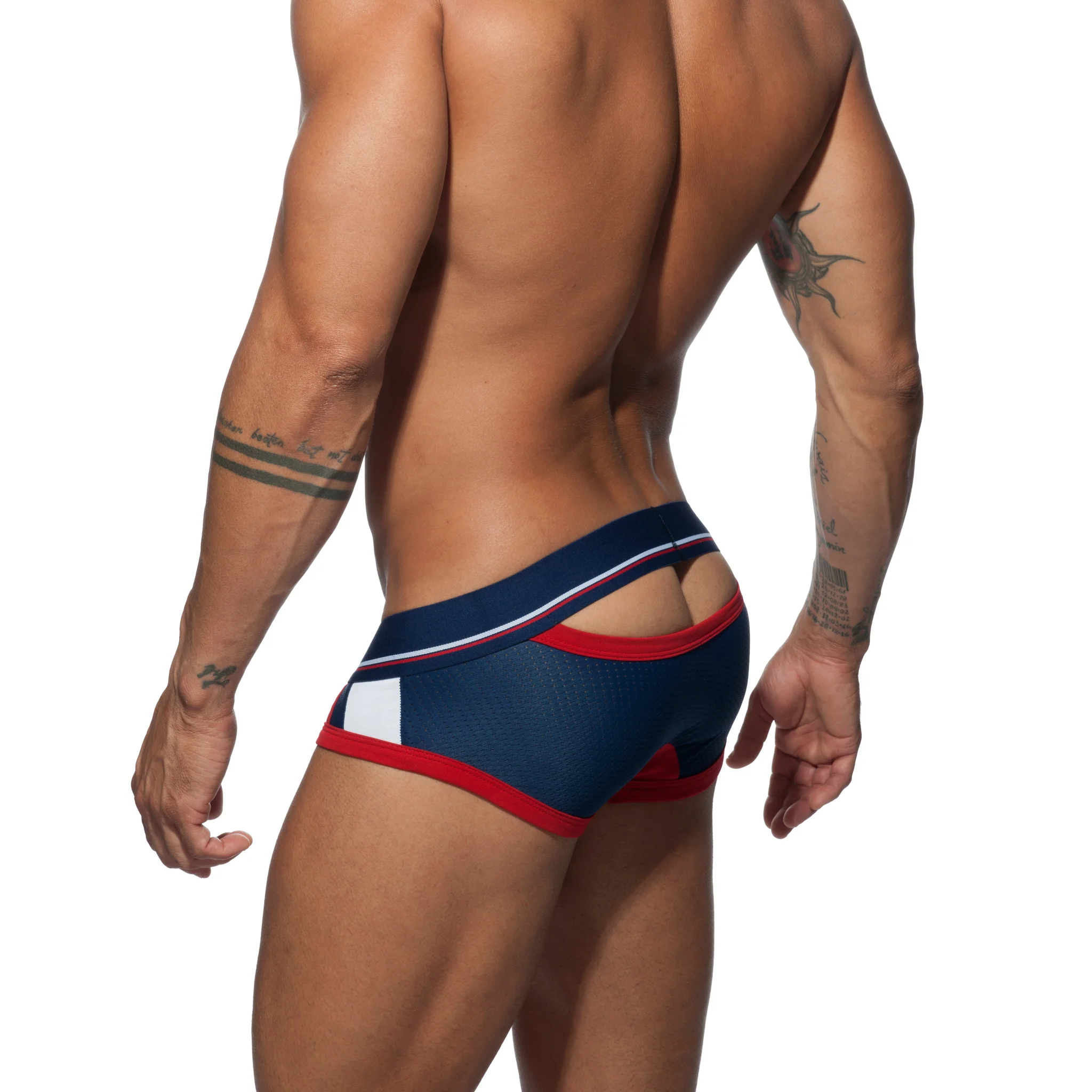 Addicted Open Sport Mesh Brief Navy AD740 - Image 3