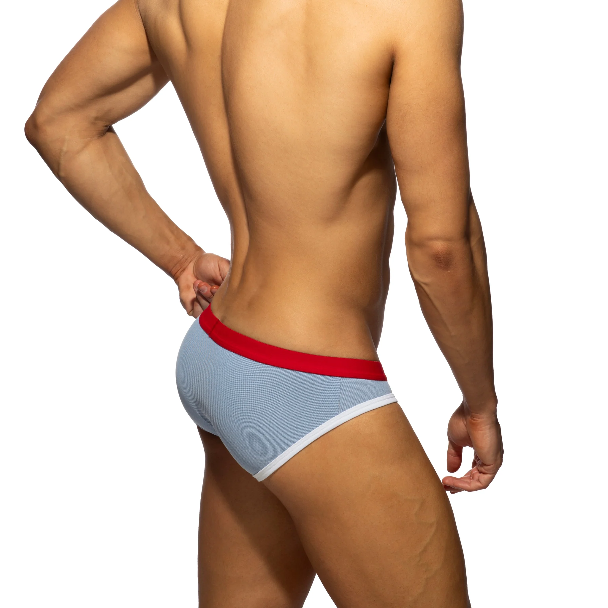 Addicted Pique Jeans Sports Brief Royal Blue AD1409 - Image 3