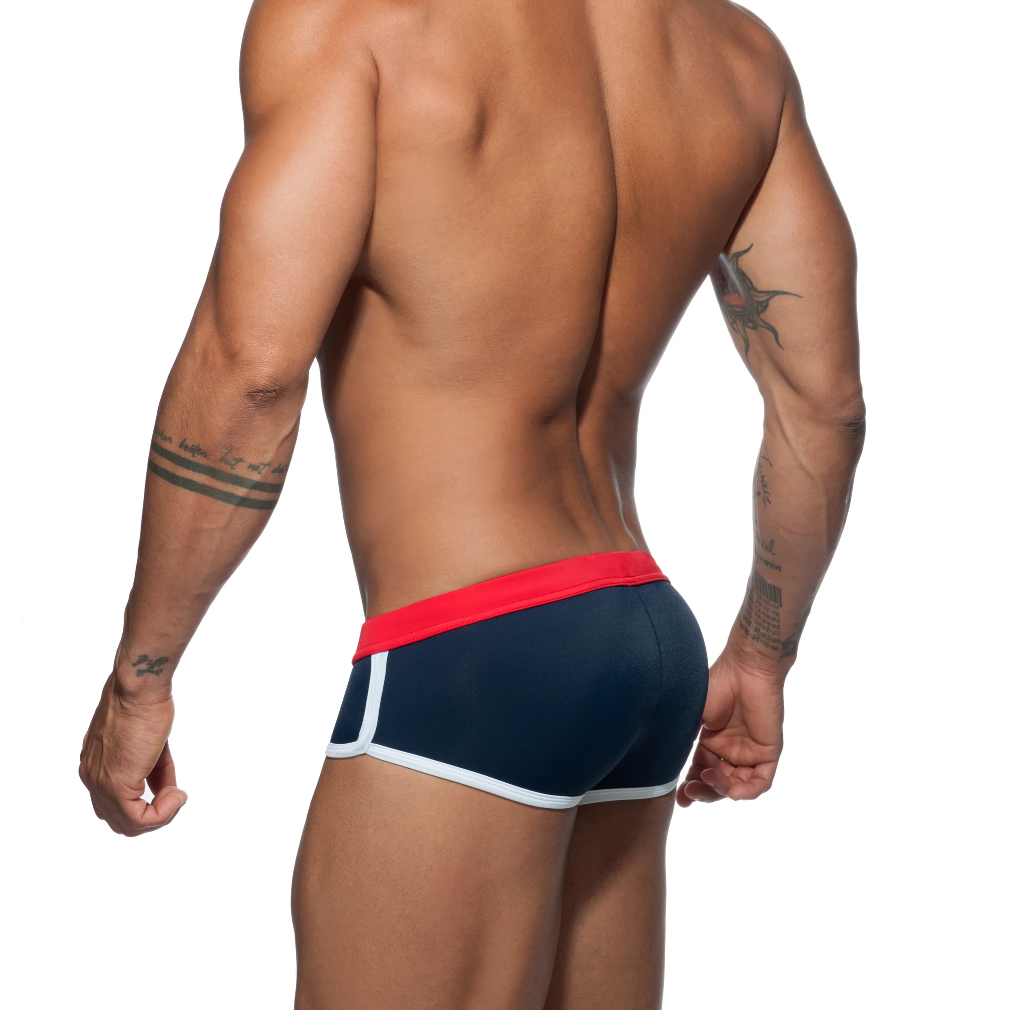 Addicted Plain Swim Brief Navy ADS163 - Image 3