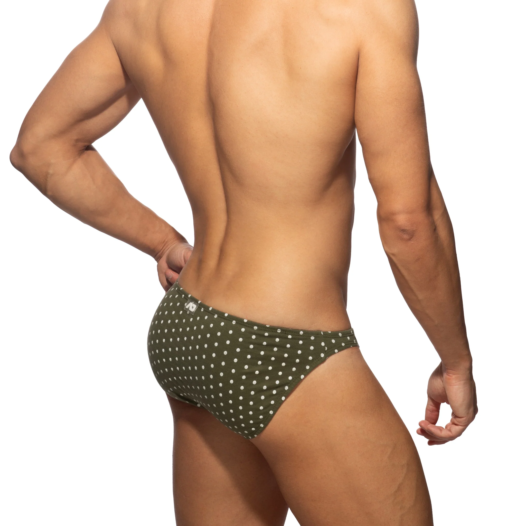 Addicted Polka Dots Bikini Brief Khaki AD1401 - Image 3