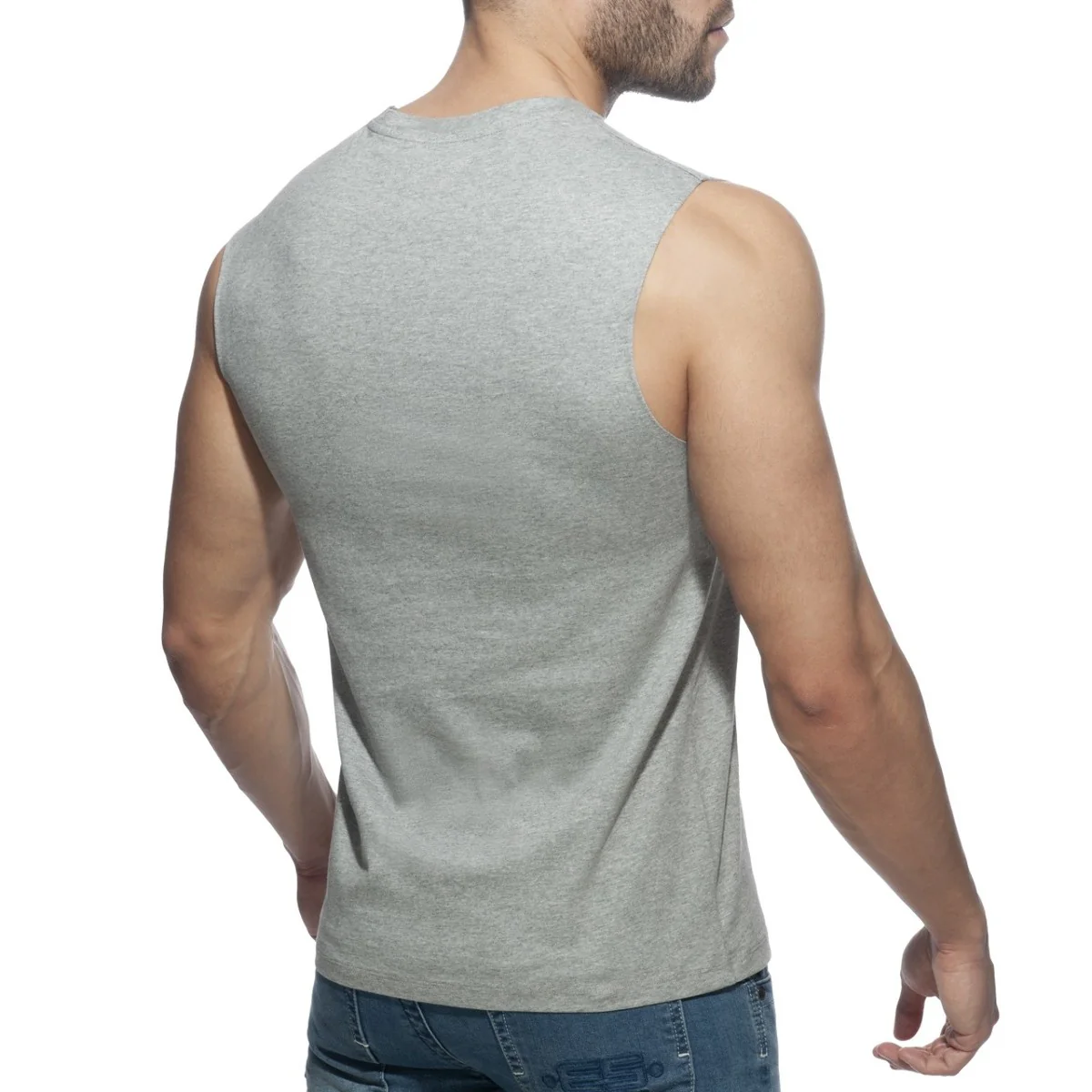Addicted Proud 2 Be Gay Tanktop Heather Grey AD959 - Image 3
