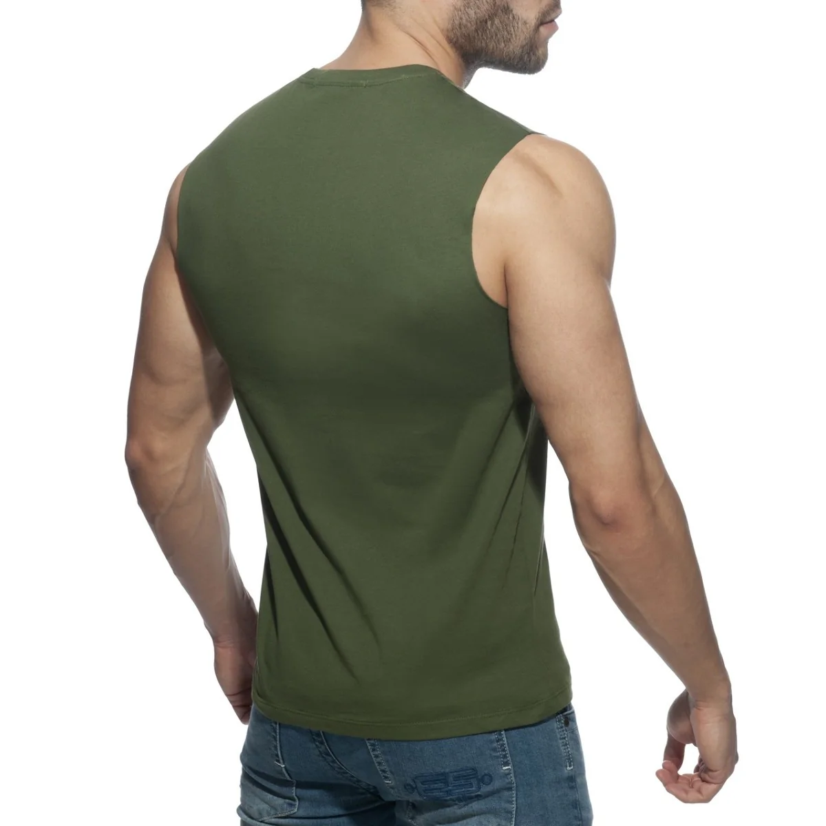 Addicted Proud 2 Be Gay Tanktop Khaki AD959 - Image 3