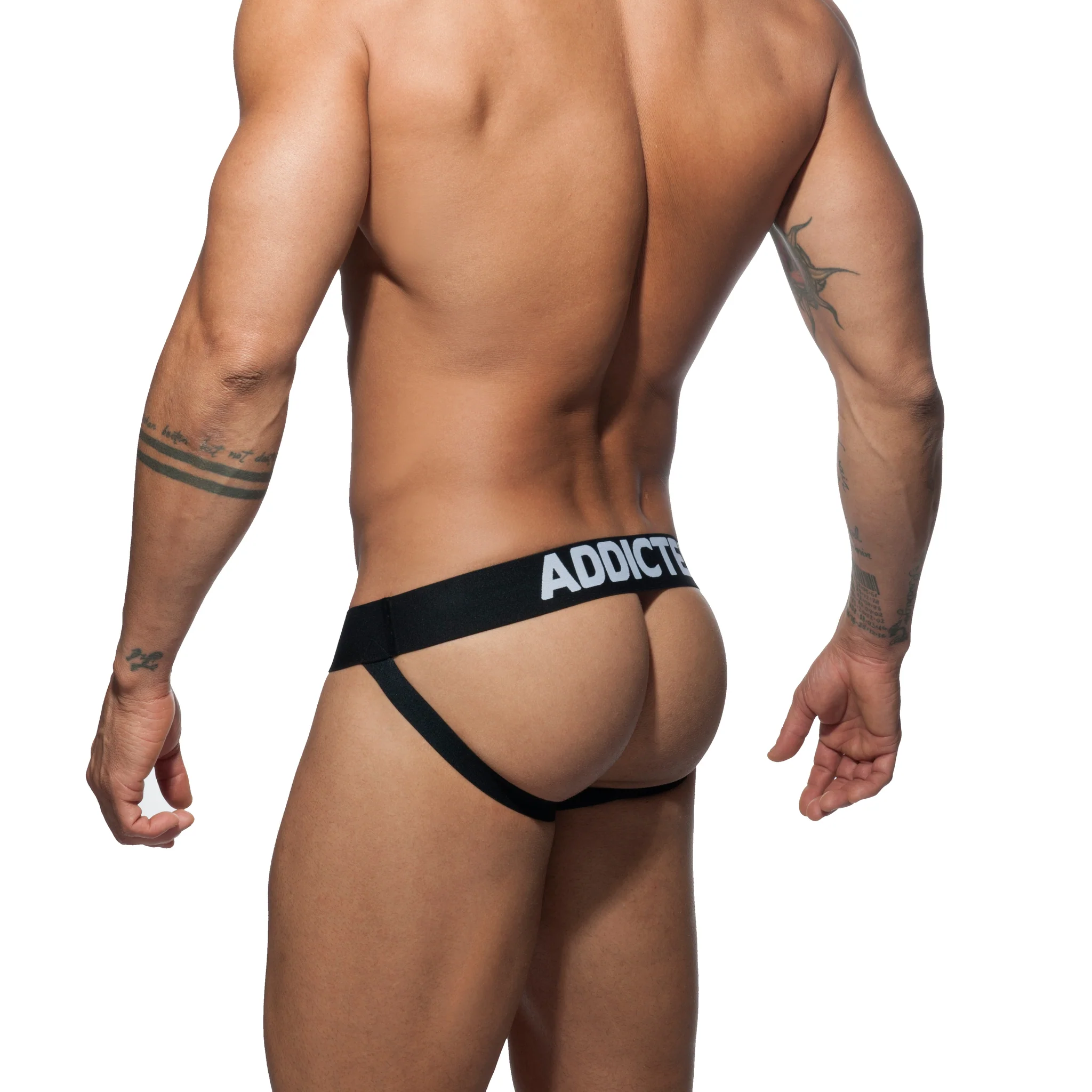 Addicted Push Up Mesh Jock Black AD773 - Image 3