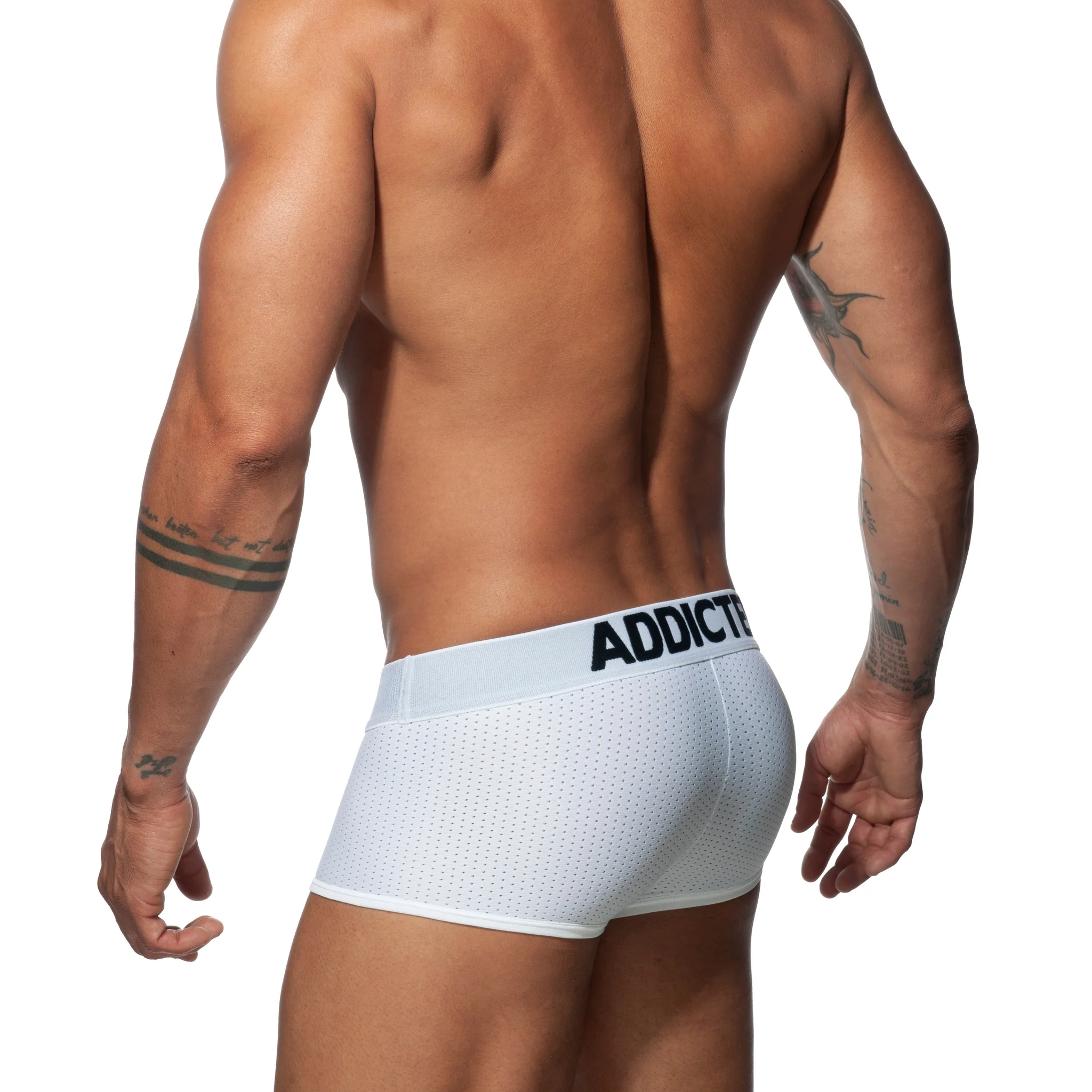 Addicted Push Up Mesh Trunk White AD806 - Image 3