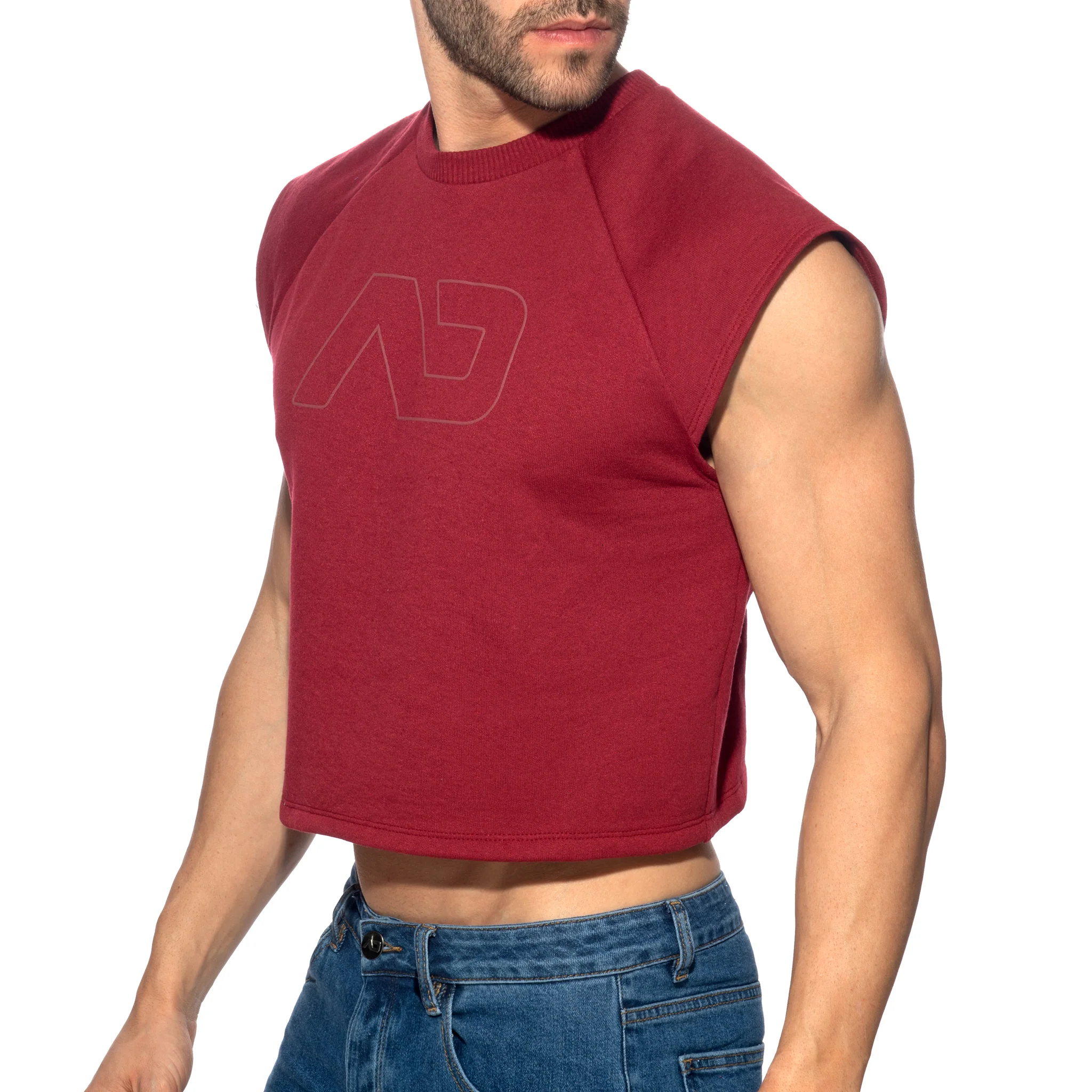 Addicted Recycled Cotton Crop Top Garnet AD1461