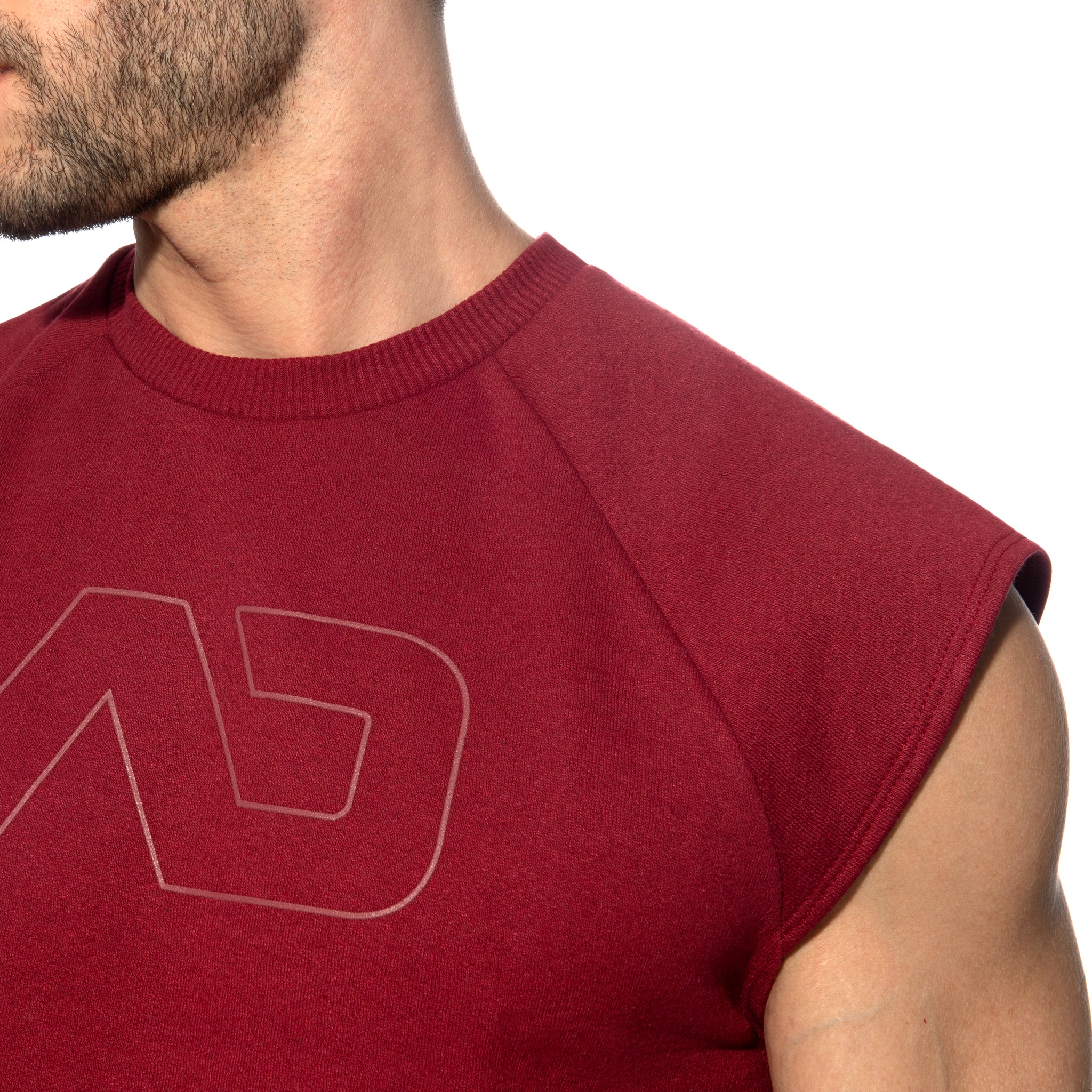 Addicted Recycled Cotton Crop Top Garnet AD1461 - Image 4