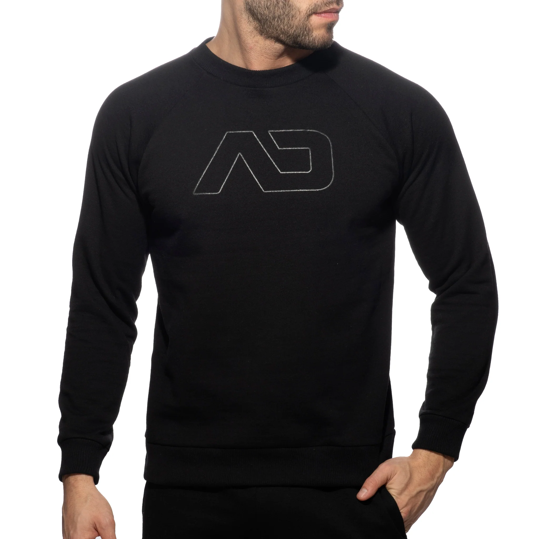 Addicted Recycled Cotton Sweatshirt Black AD1225 - Image 2