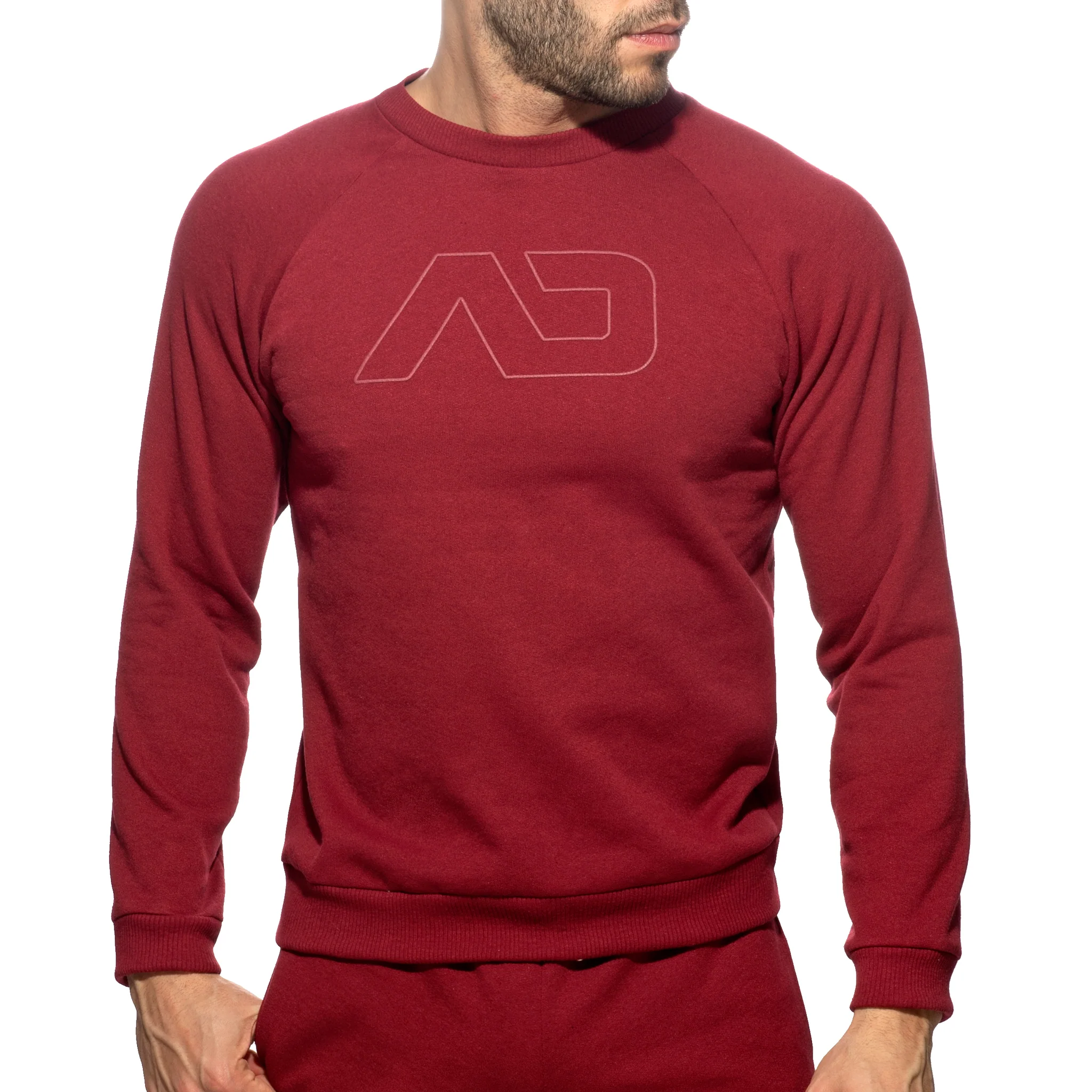 Addicted Recycled Cotton Sweatshirt Garnet AD1225 - Image 2