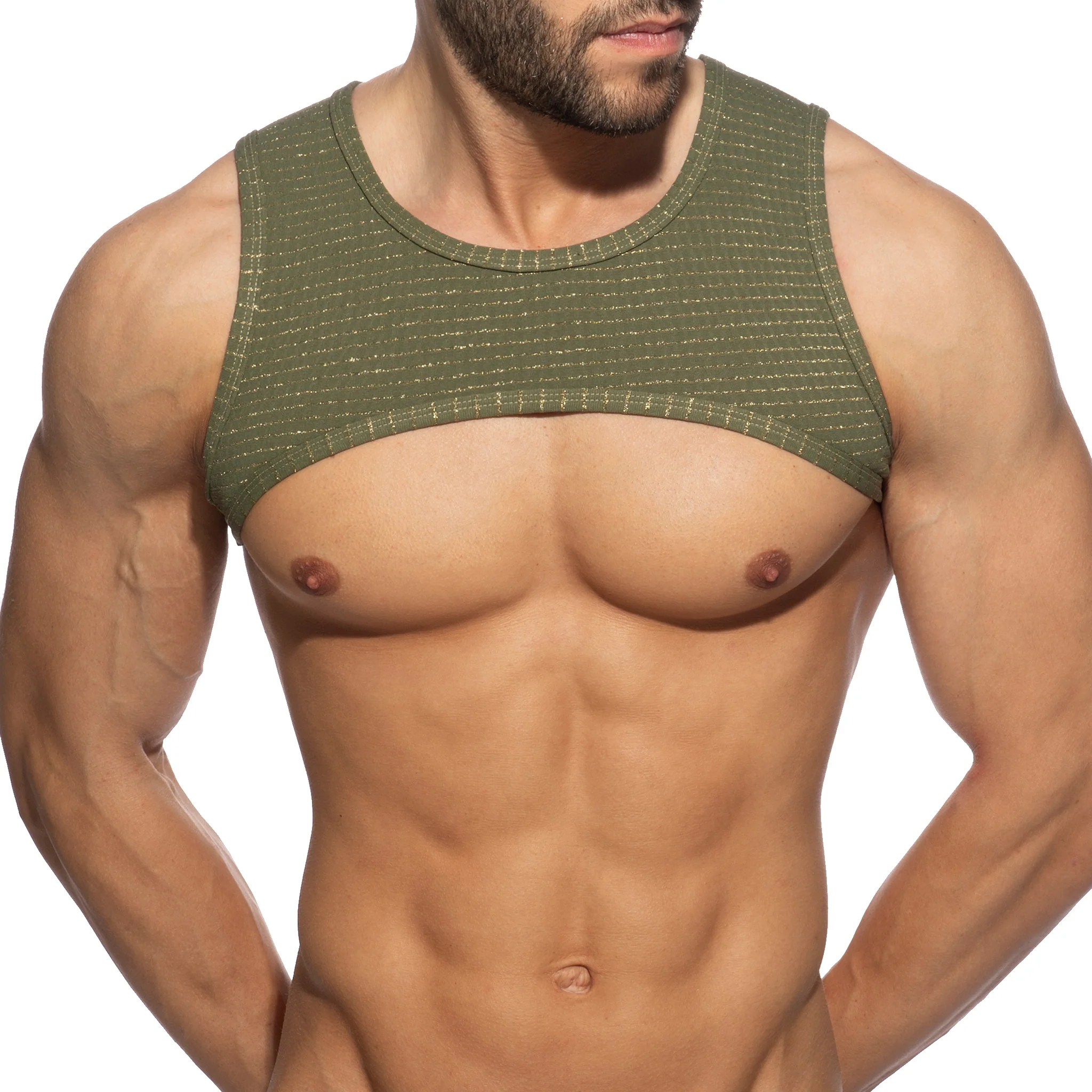 Addicted Reversible Regal Harness Khaki AD1304 - Image 2