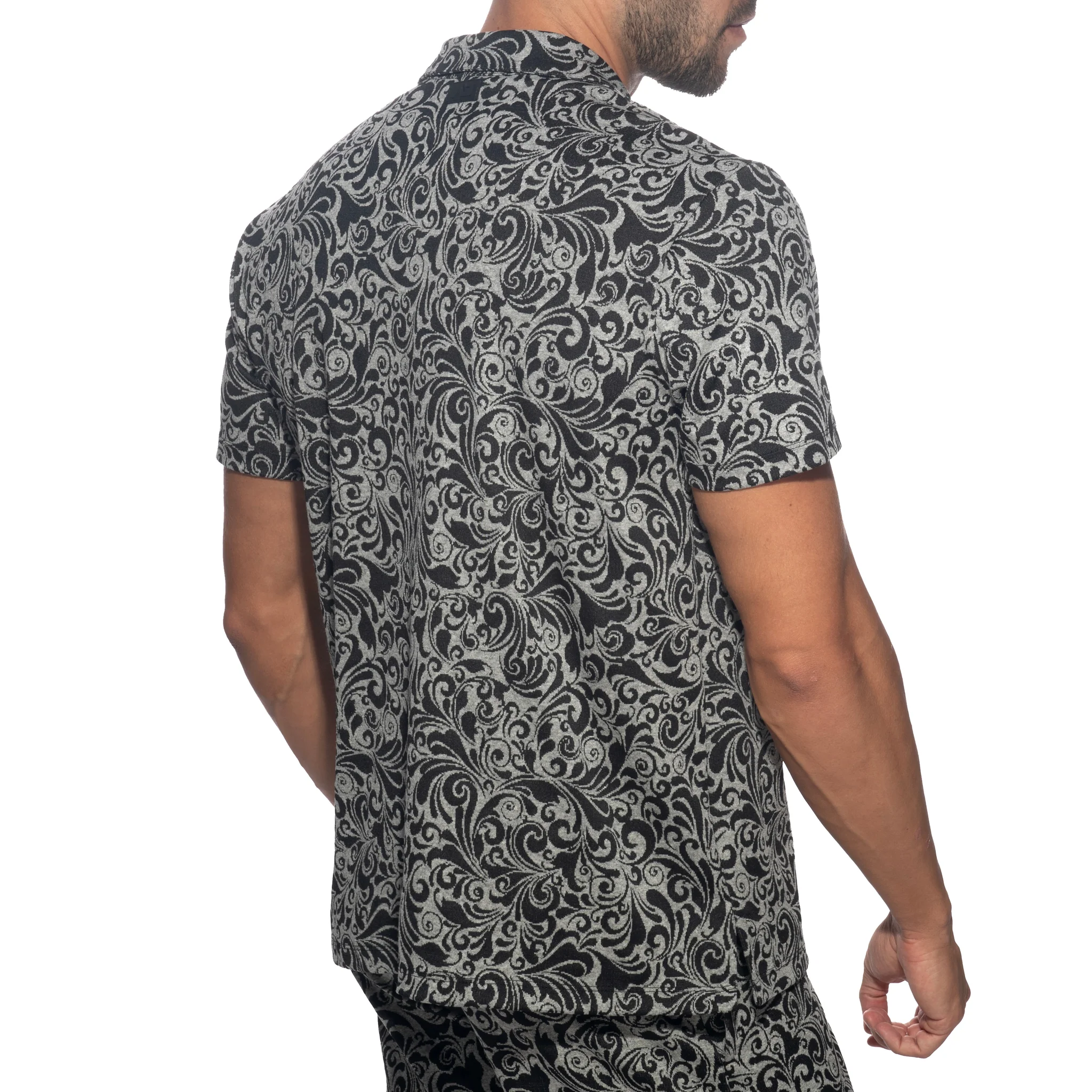 Addicted Rococo Shirt Charcoal AD1381 - Image 3