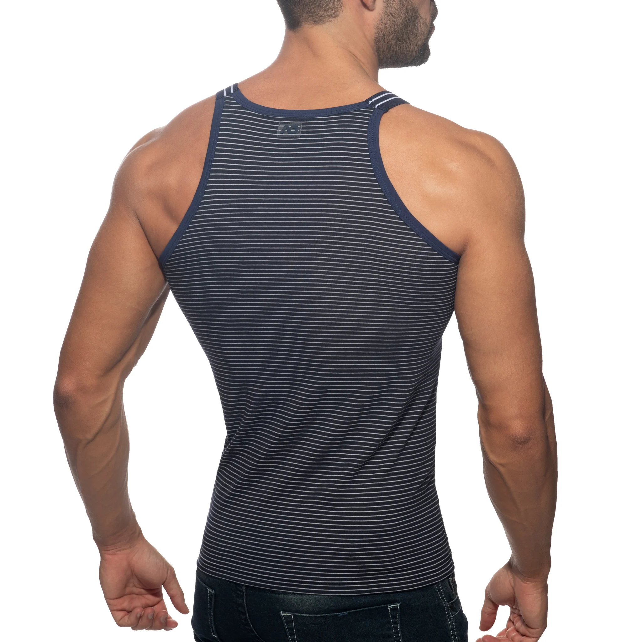 Addicted Sailor Mini Stripes Tanktop Navy AD1215 - Image 3