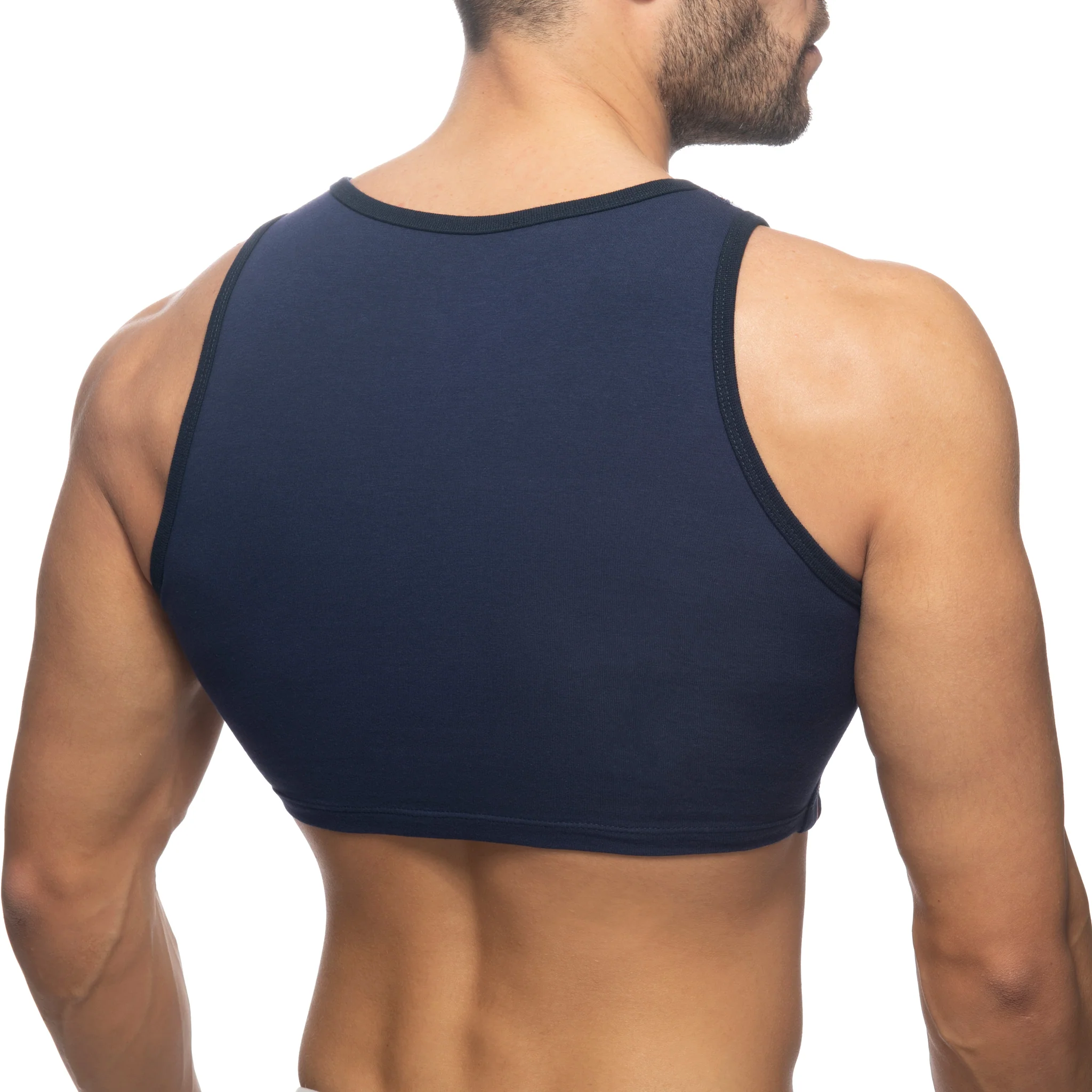 Addicted Sailor Velvet Crop Top Navy AD944 - Image 3
