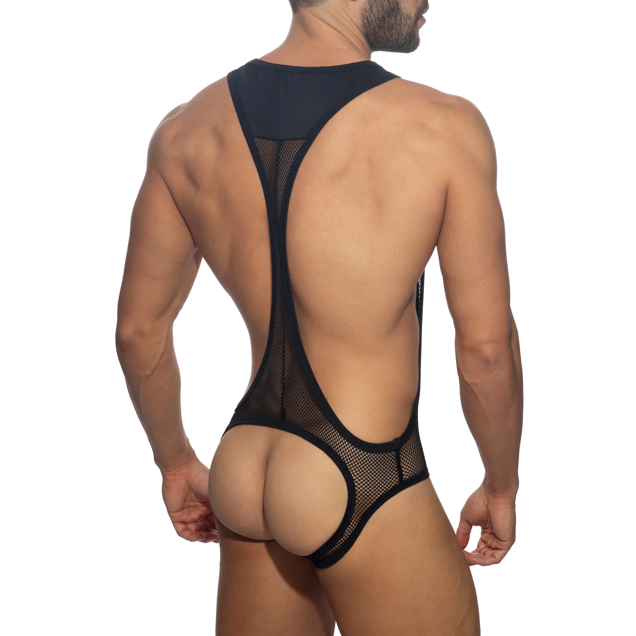 Addicted Sexy Mesh Singlet Black ADP03 - Image 3