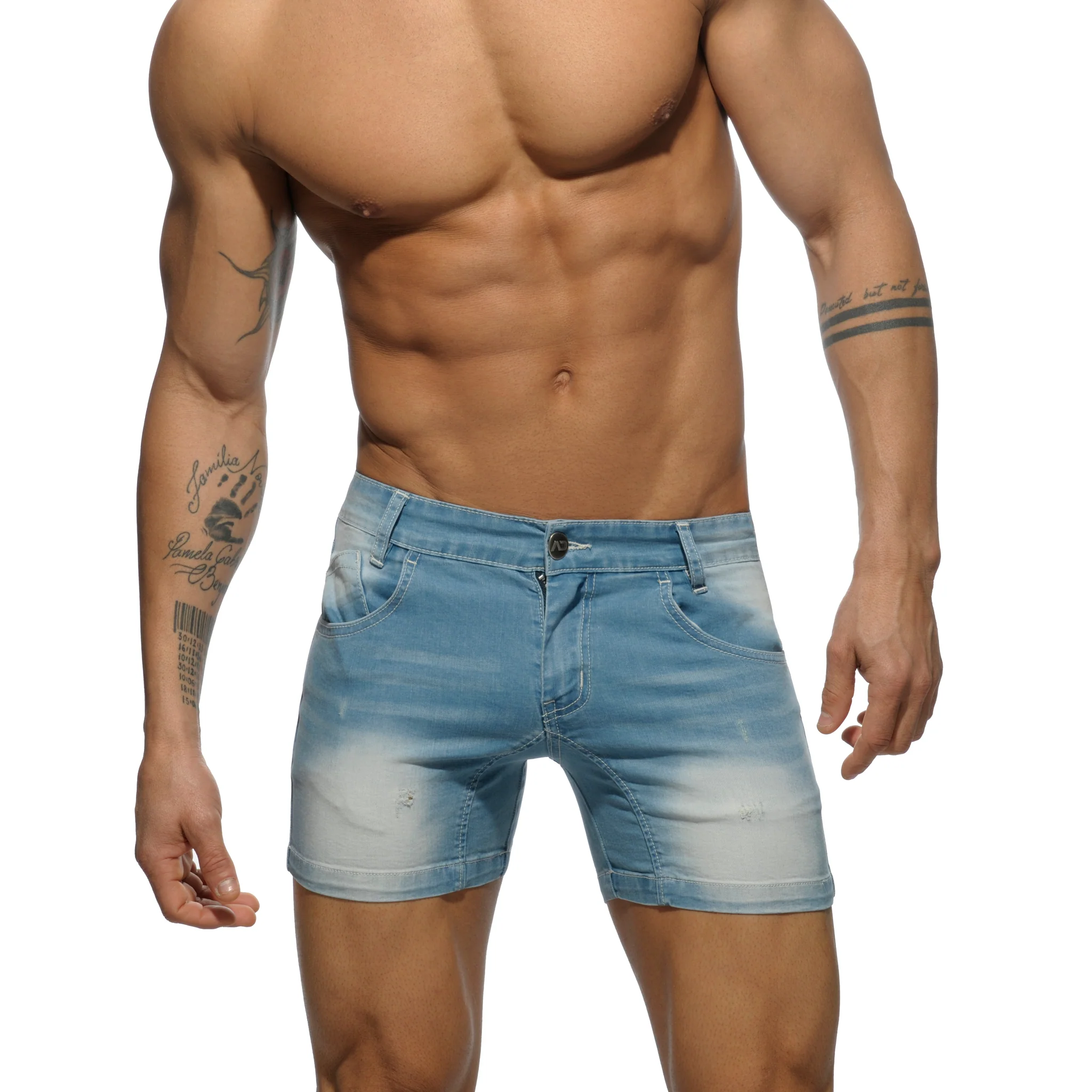 Addicted Short Jeans Blue Jeans AD530 - Image 2