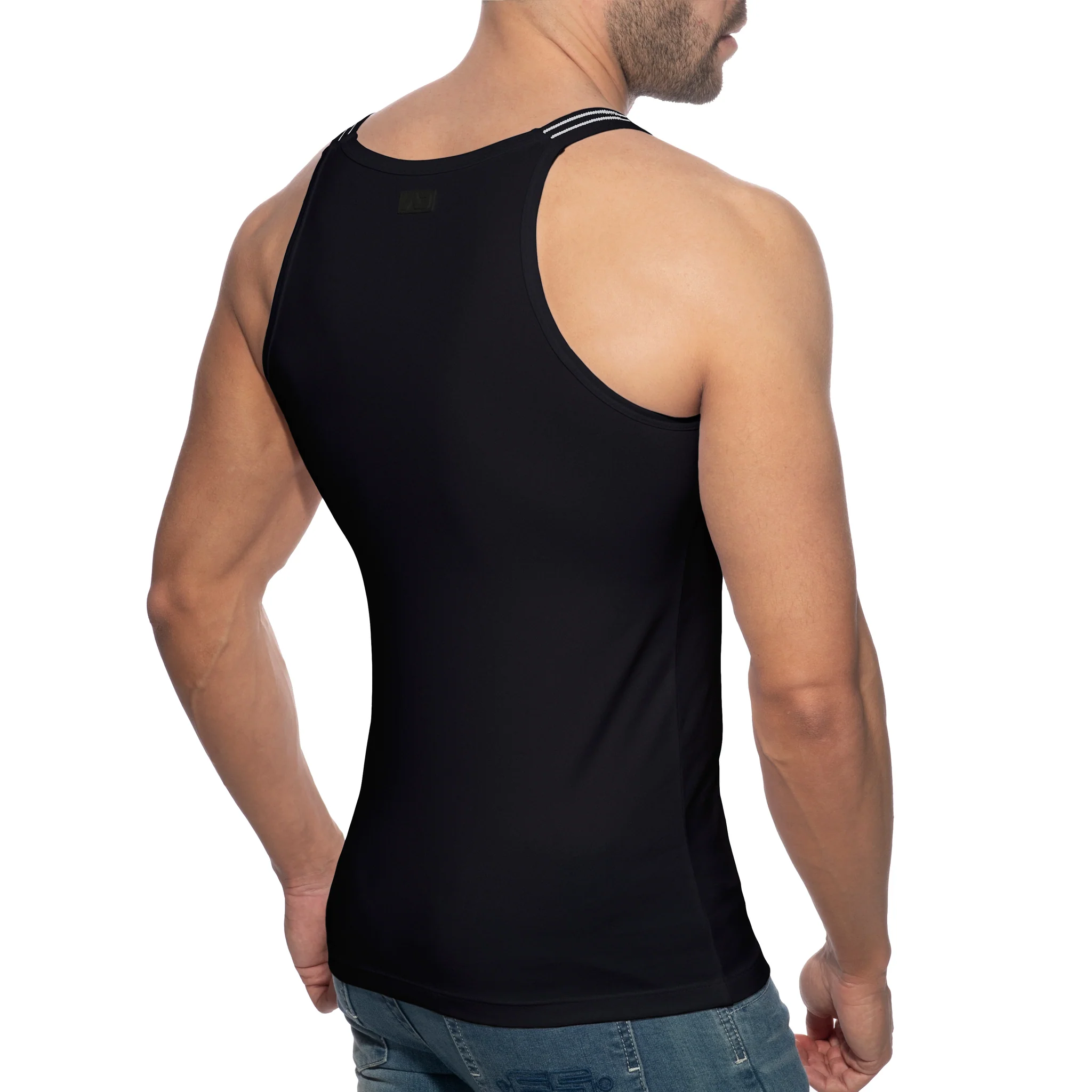 Addicted Sitges Slim Fit Tank Top Black AD1260 - Image 3