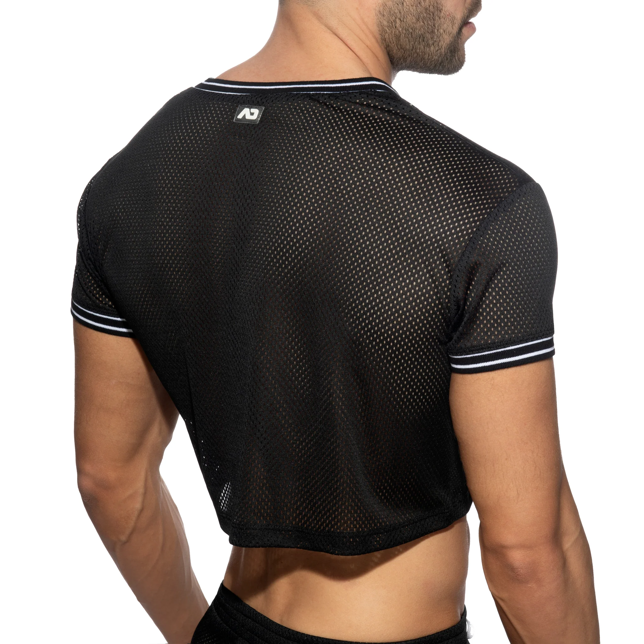 Addicted Slam V-Neck Crop Top Black AD1274 - Image 3