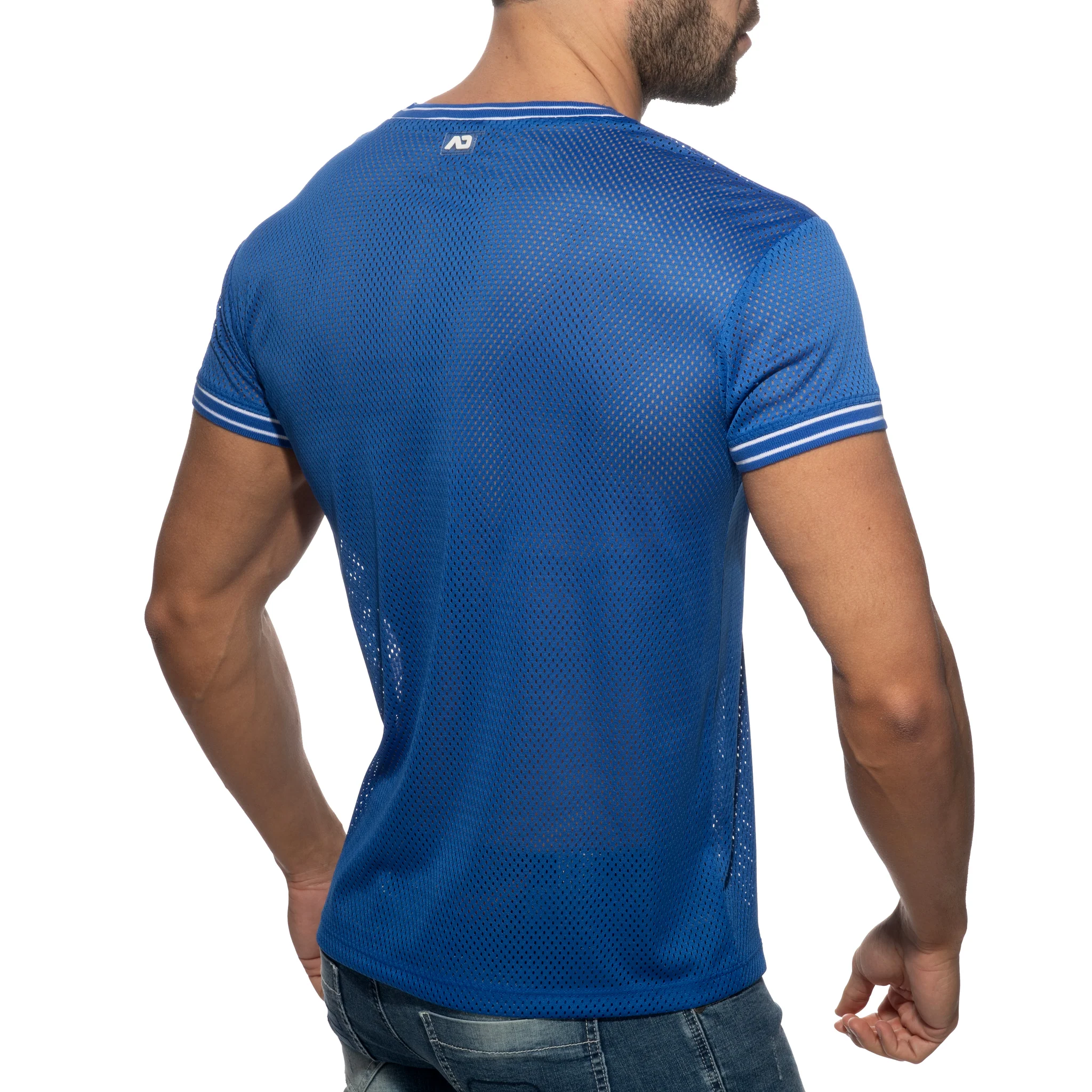Addicted Slam V-Neck T-Shirt Royal Blue AD1280 - Image 3
