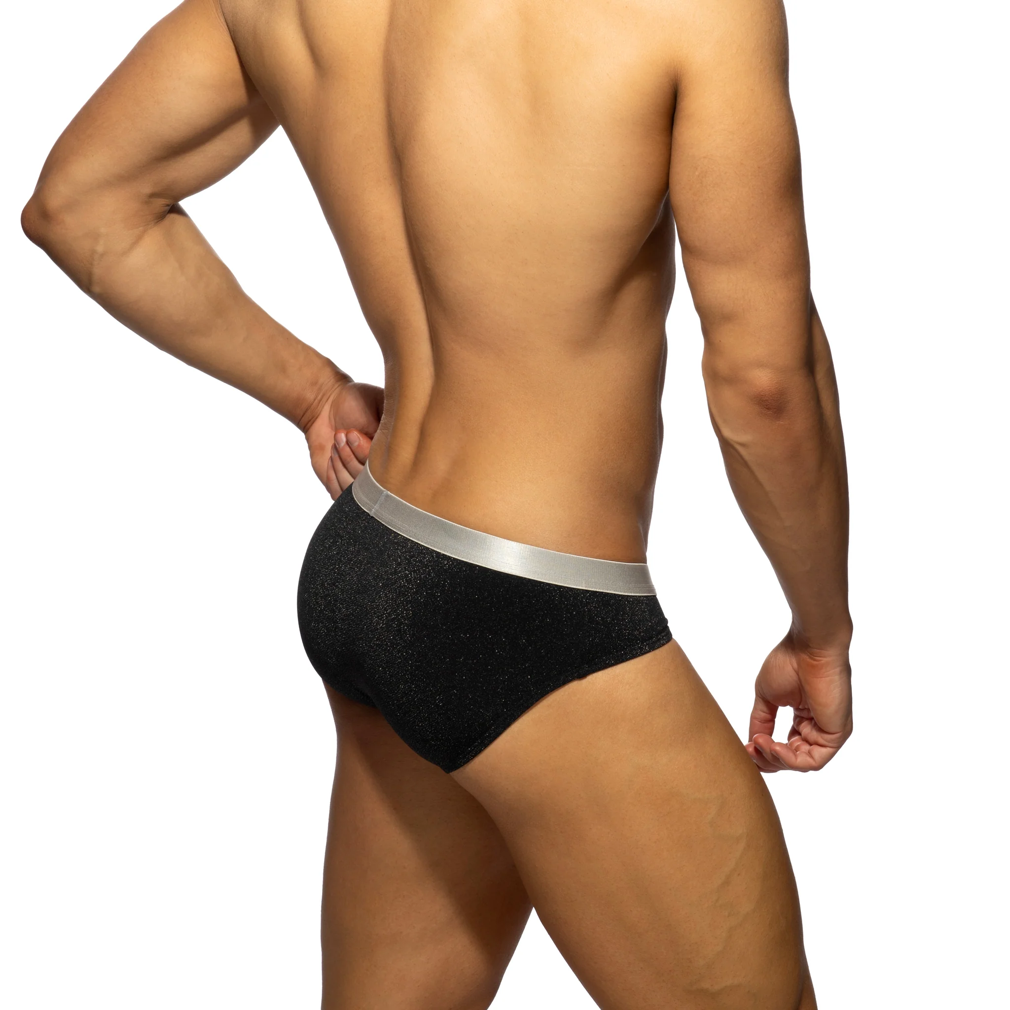 Addicted Sparkling AD Bikini Brief Black AD1415 - Image 3