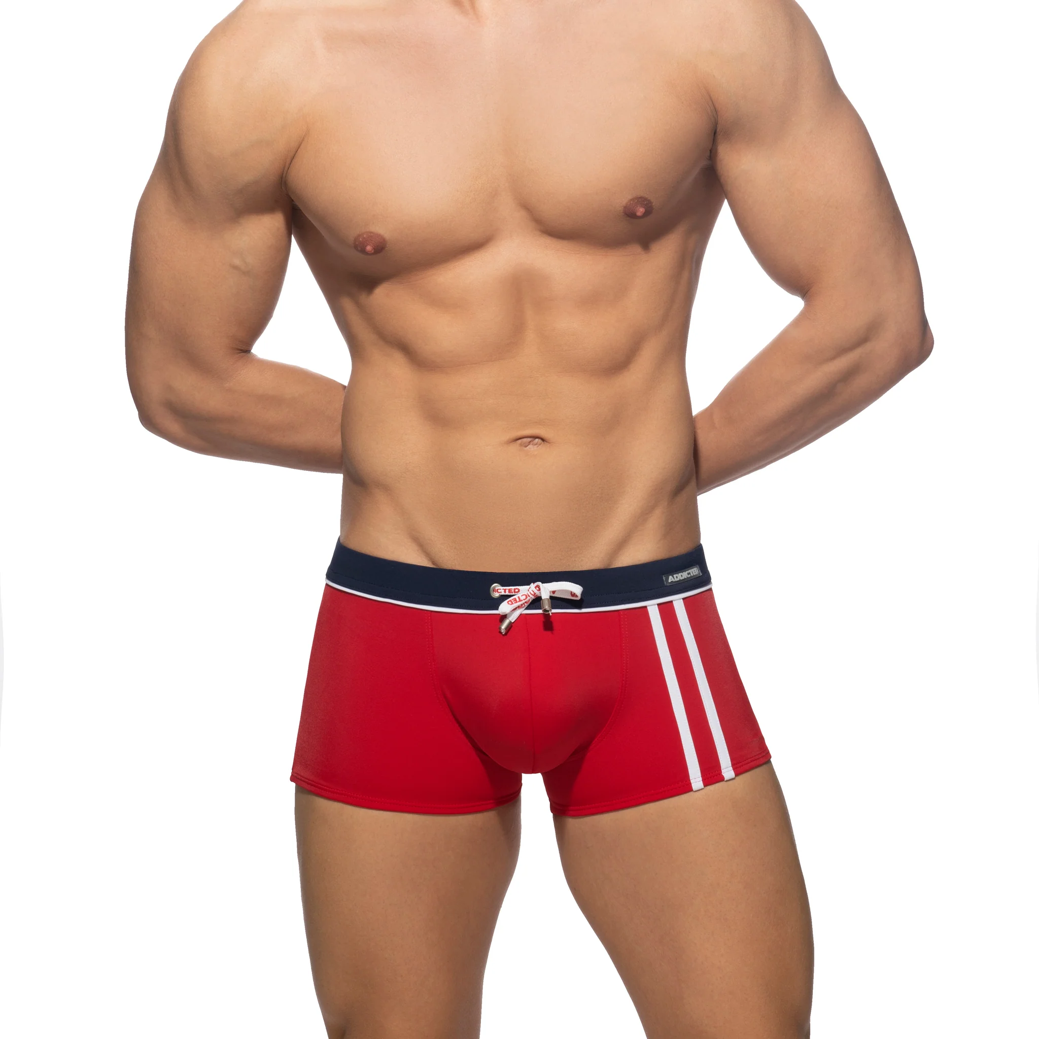 Addicted Sport Detail Binding Boxer Red ADS133 - Image 2