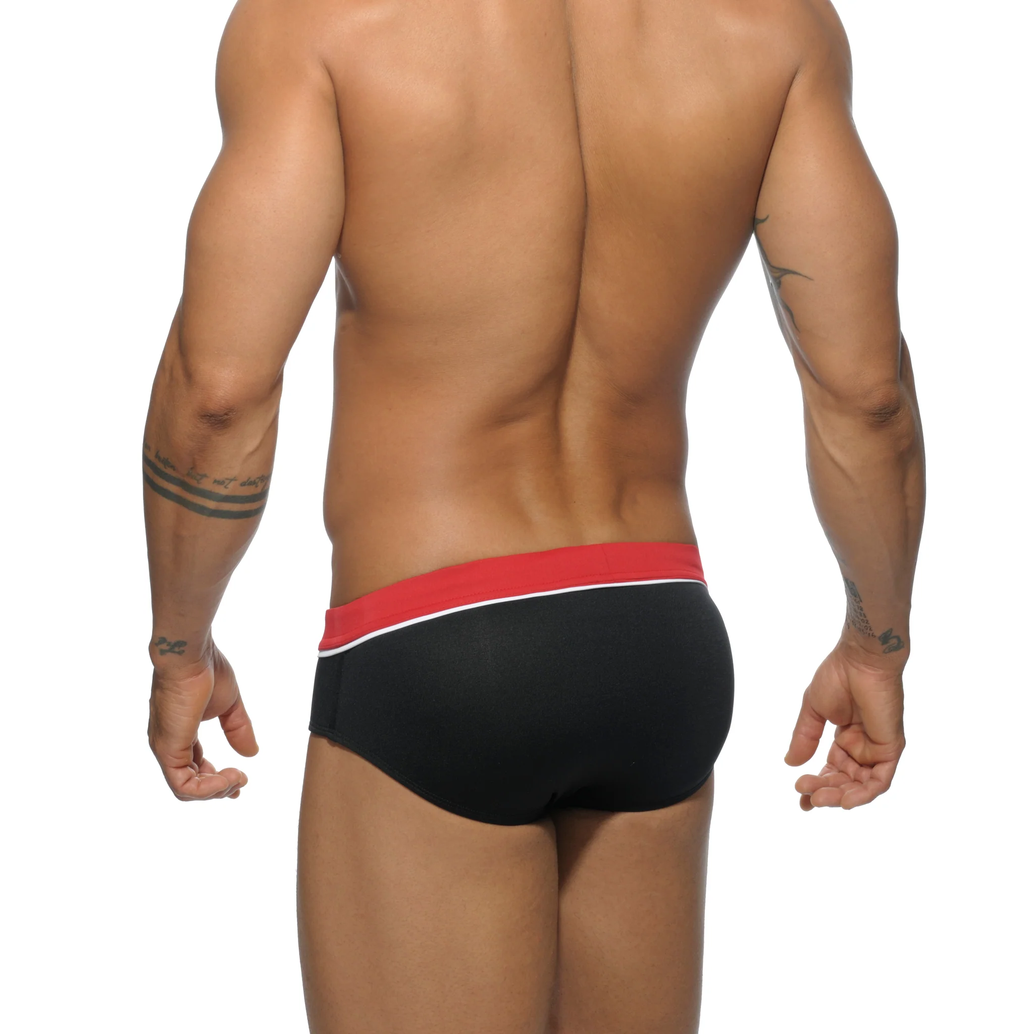 Addicted Sport Detail Binding Brief Black ADS109 - Image 3
