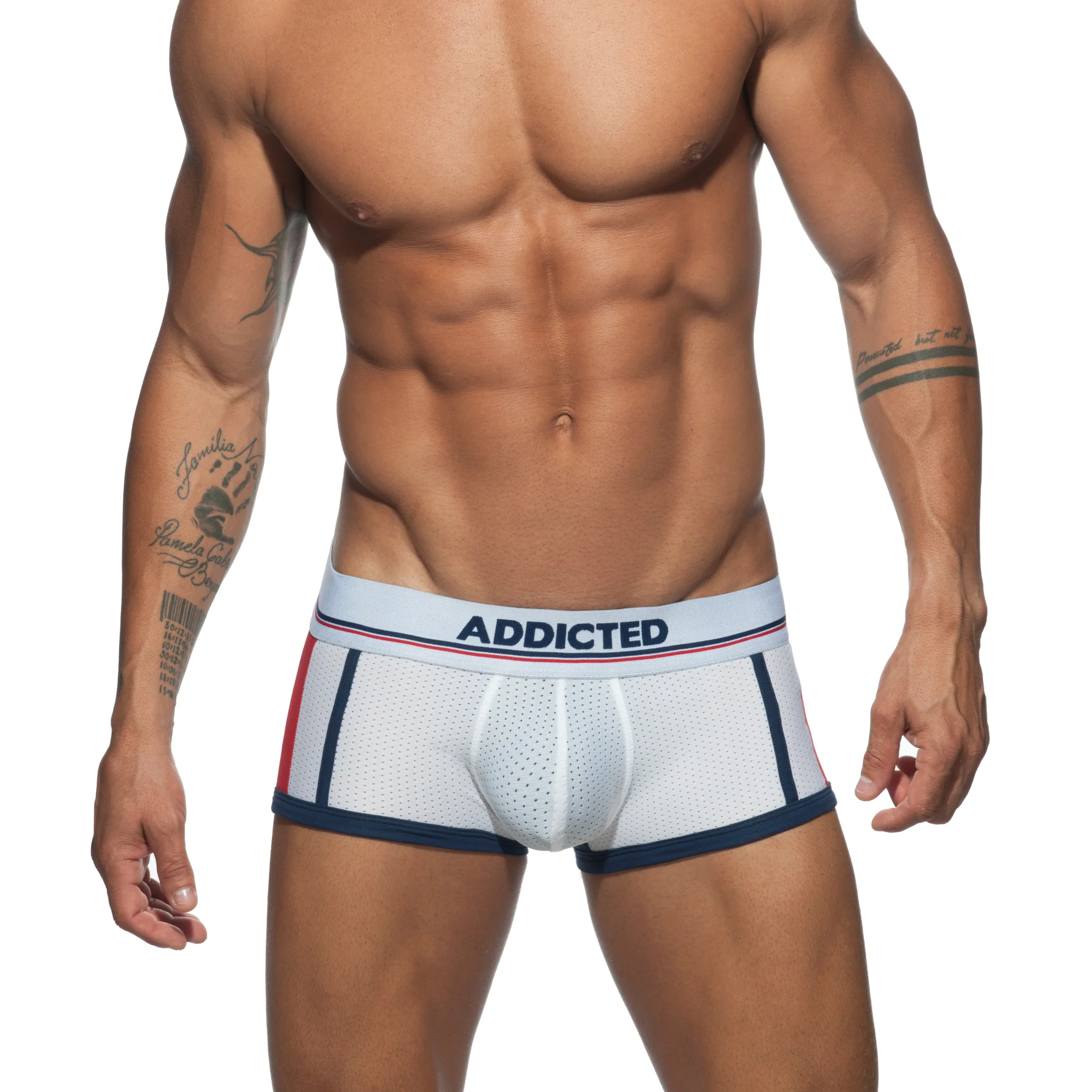 Addicted Sport Mesh Trunk White AD739 - Image 2
