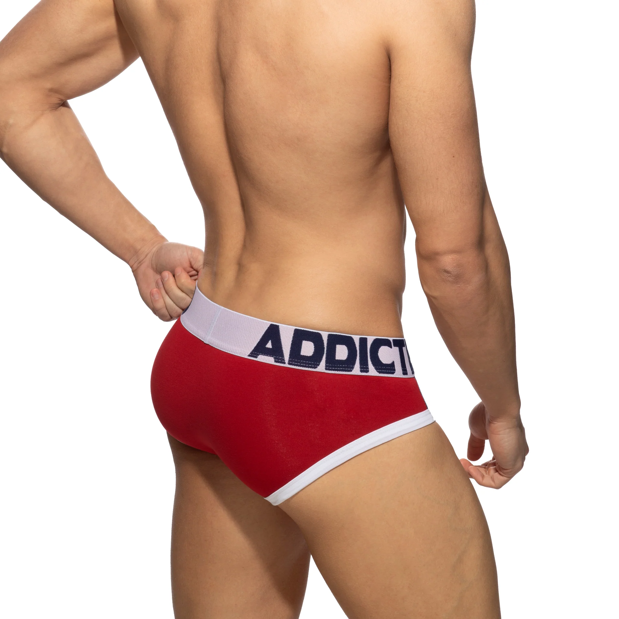 Addicted Sports Padded Brief Red AD1244 - Image 3