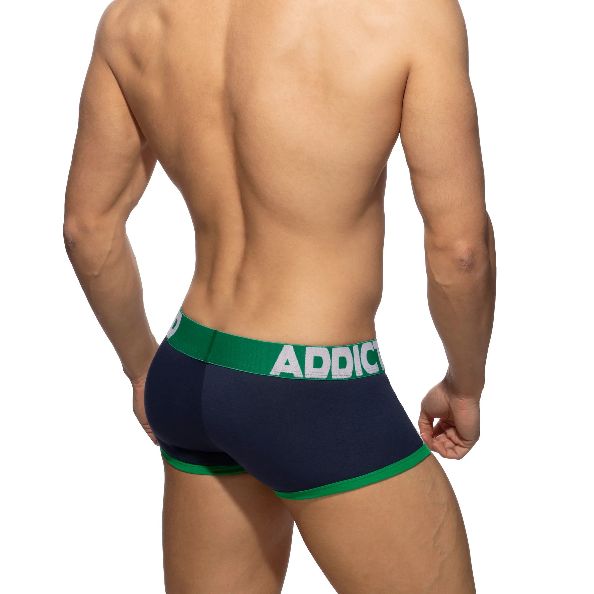 Addicted Sports Padded Trunk Navy AD1245 - Image 3