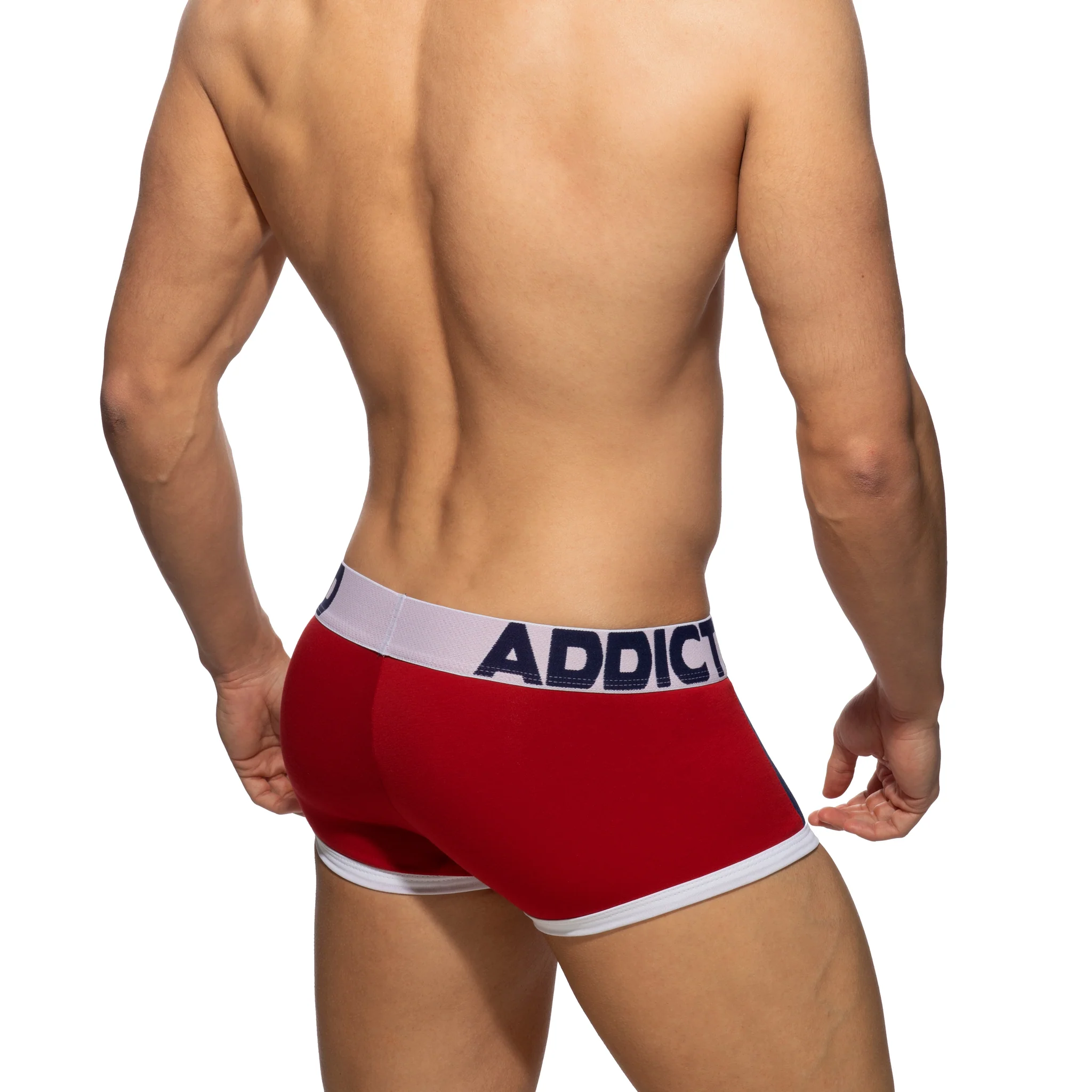 Addicted Sports Padded Trunk Red AD1245 - Image 3