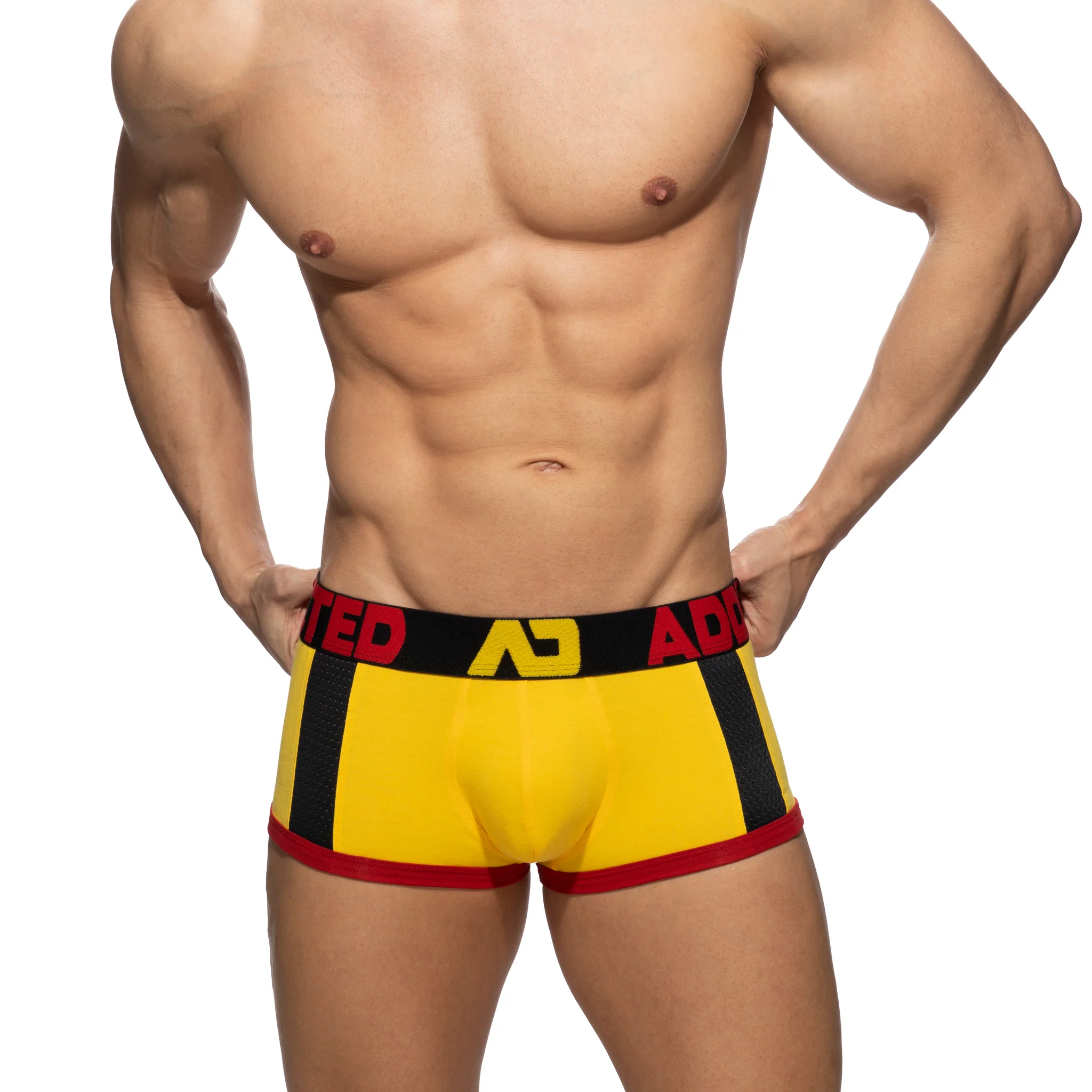 Addicted Sports Padded Trunk Yellow AD1245 - Image 2