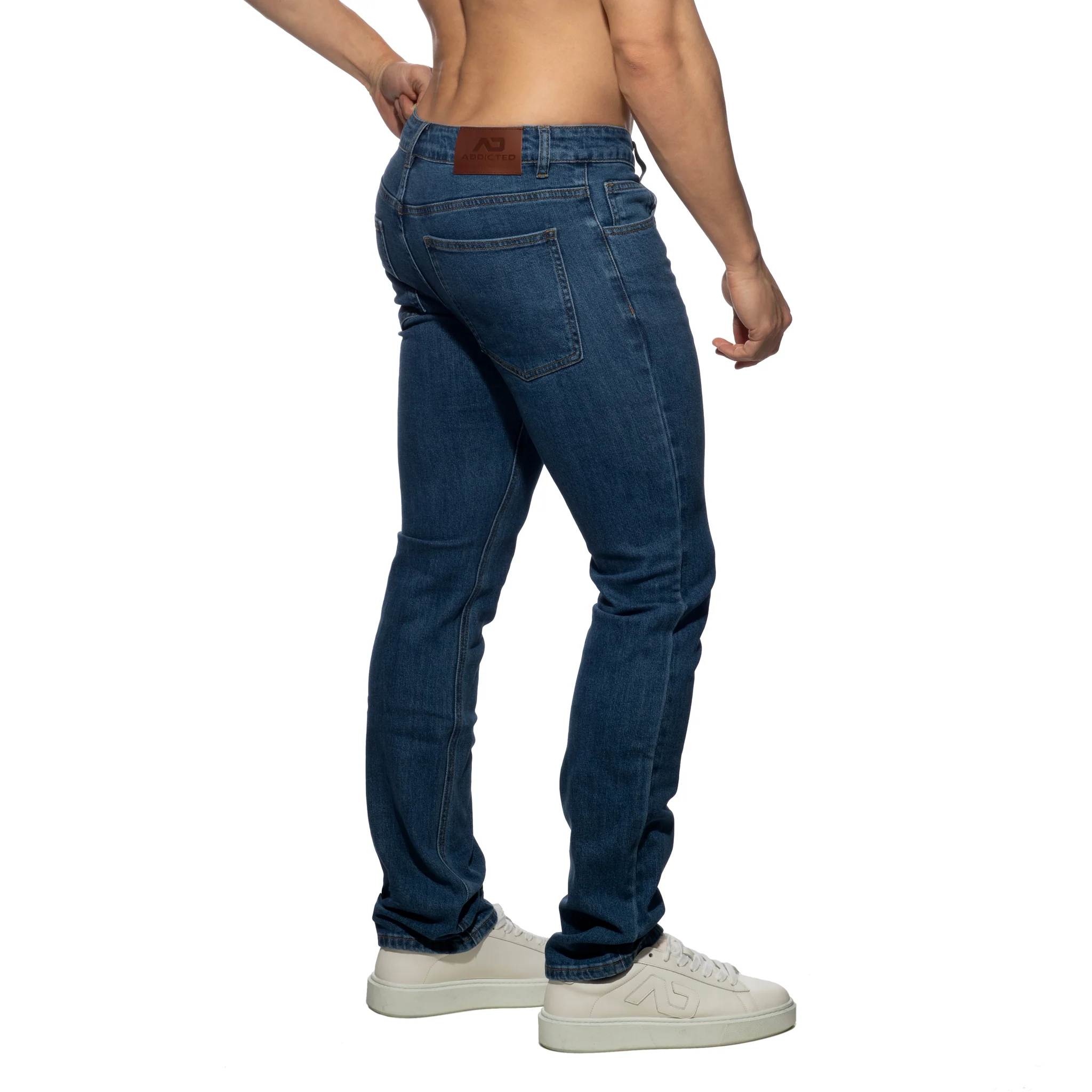 Addicted Straight-Leg Jeans Dark Jeans AD1405 - Image 3