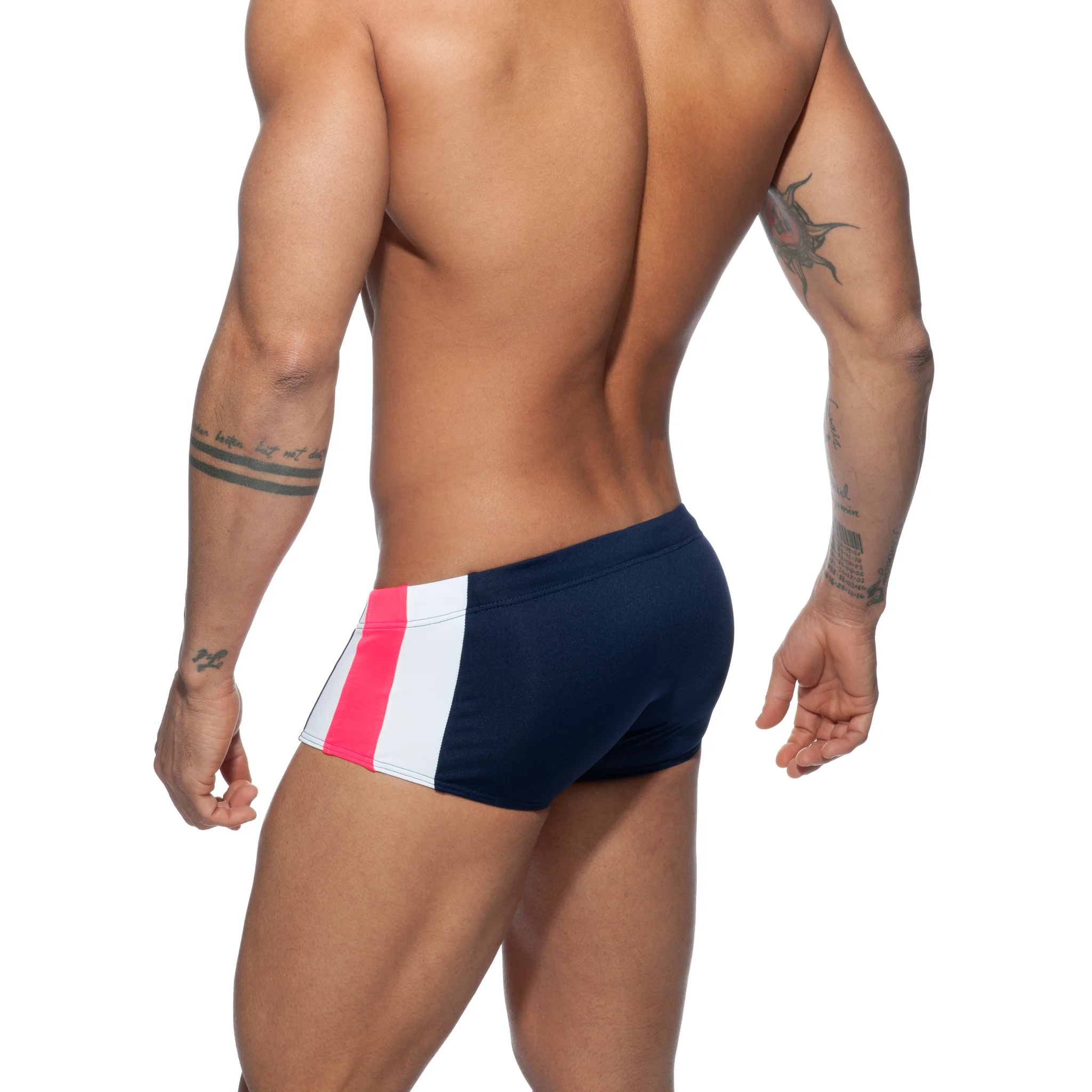 Addicted Stripes Basic Swim Sunga Navy ADS212 - Image 3