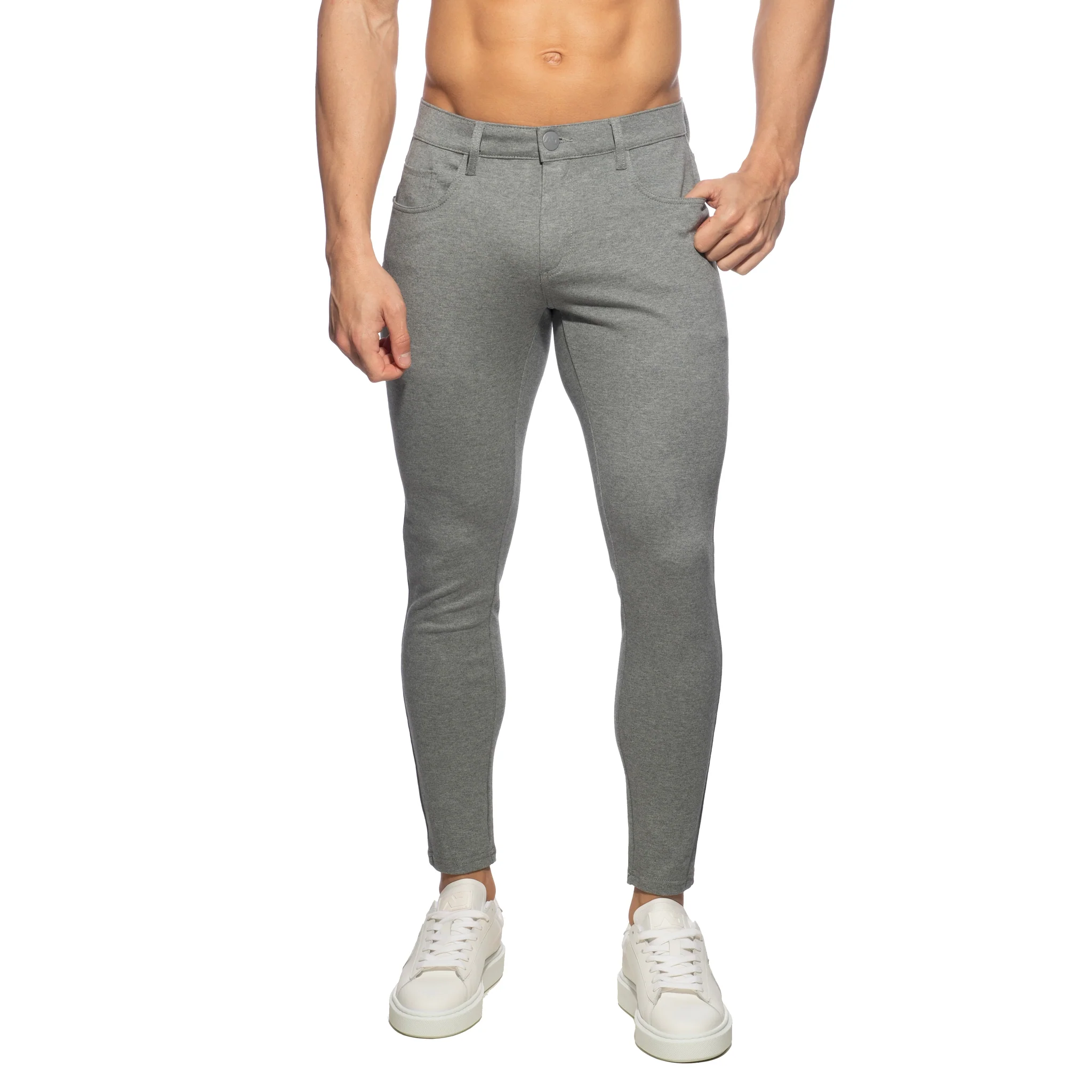 Addicted Svelte Long Pants Heather Grey AD1336 - Image 2