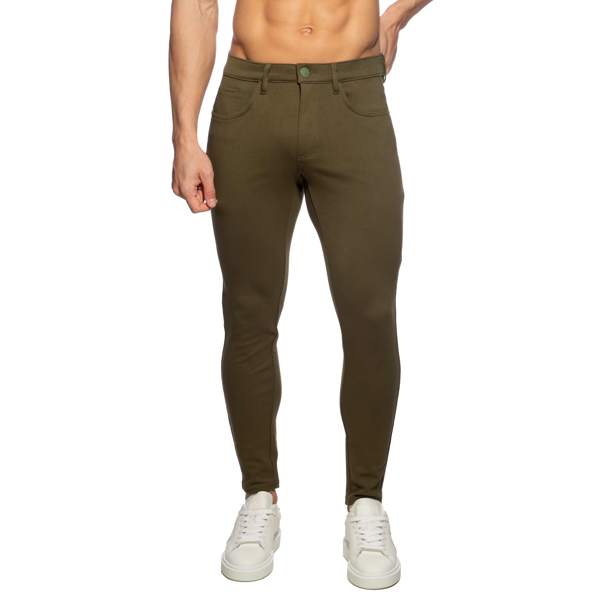 Addicted Svelte Long Pants Khaki AD1336 - Image 2